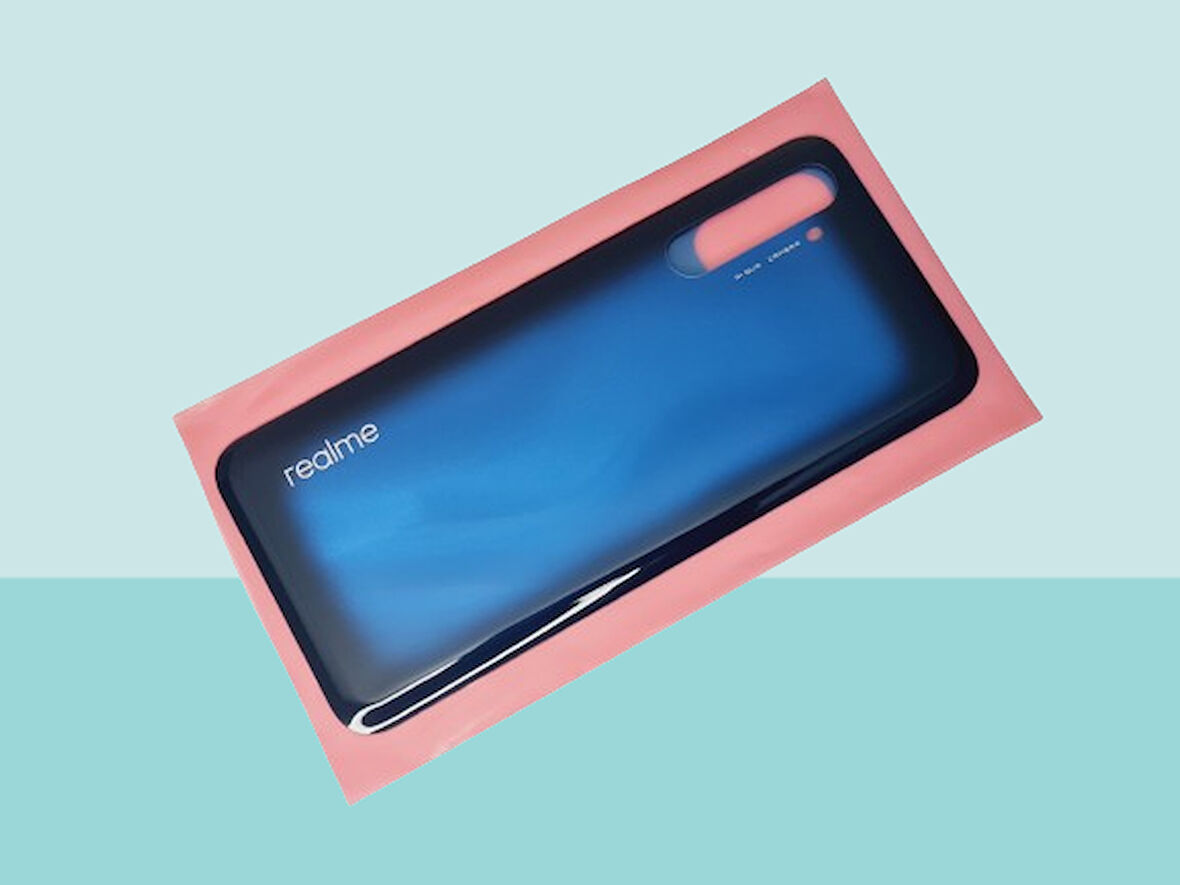 Oppo Realme 6 Pro Uyumlu Arka Kapak Batarya Kapağı - MAVİ