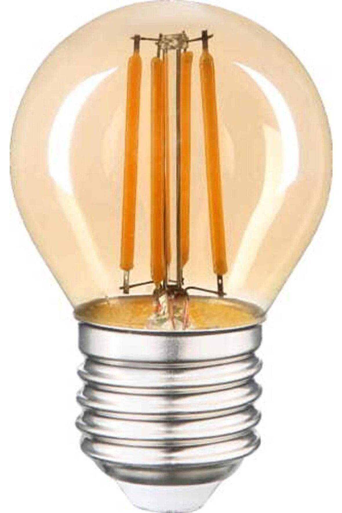 G45 Filament Edison Tip Rustik E-27 Bal Cam 6 W Led Ampul - Günışığı Erd-43