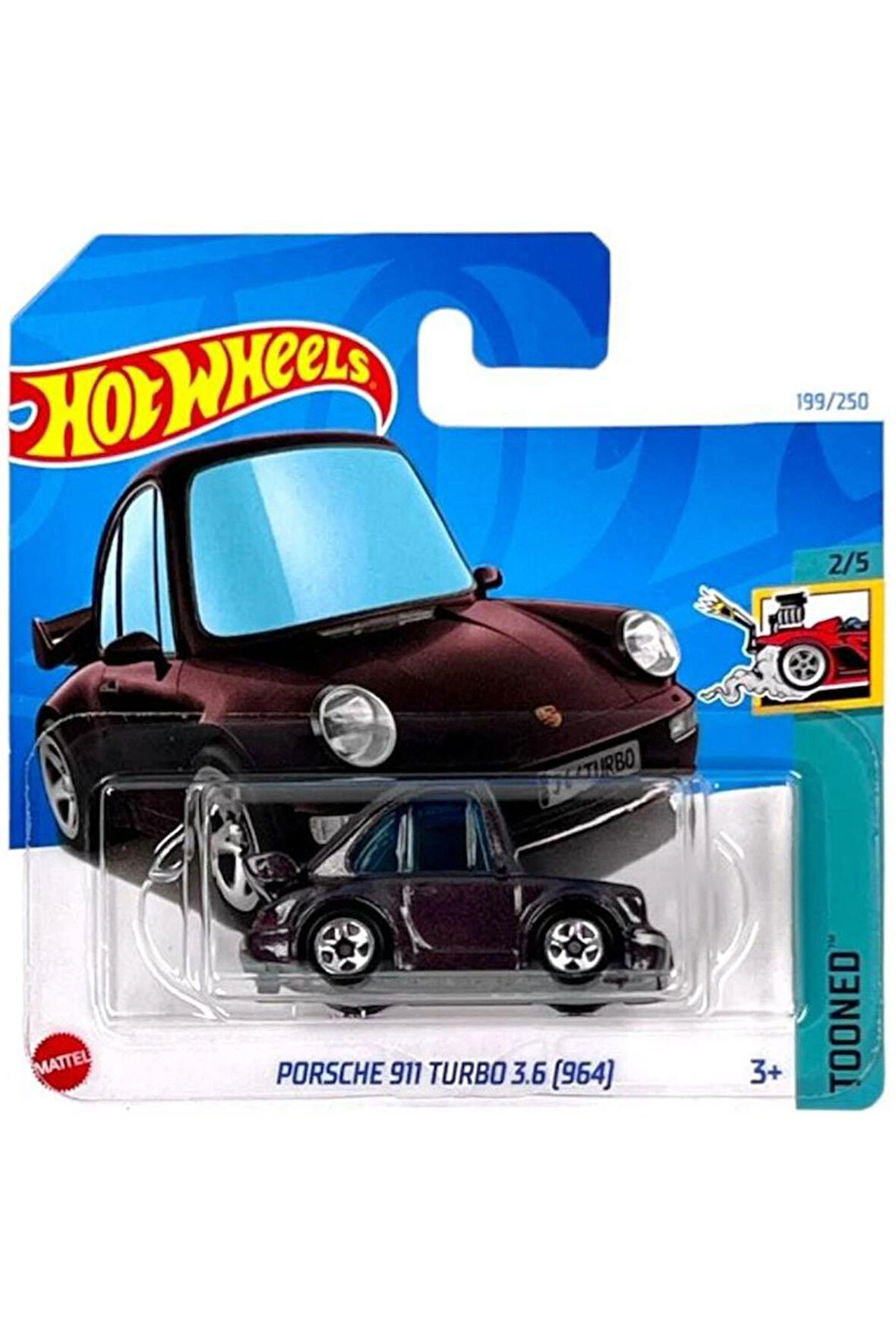 Hot Wheels - Porsche 911 Turbo 3.6 - Tooned - Mor (1/64)