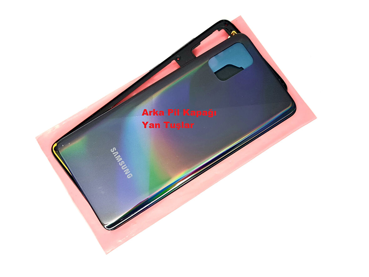 Tkgz Samsung Galaxy A51 (SM-A515) KASA Arka Pil Batarya Kapağı SİYAH