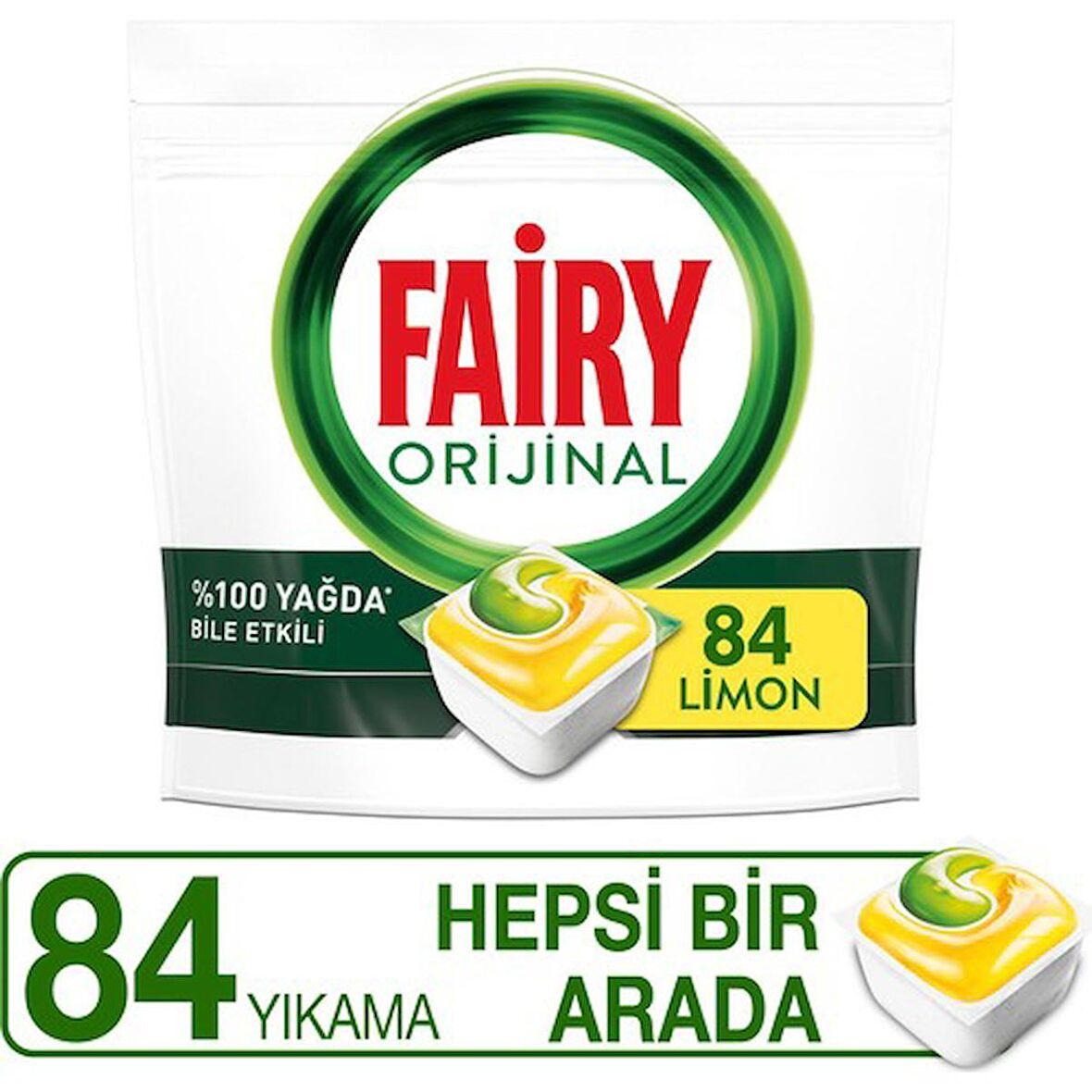 Fairy Hepsi Bir Arada Bulaşık Makinesi Tableti 84'lü 