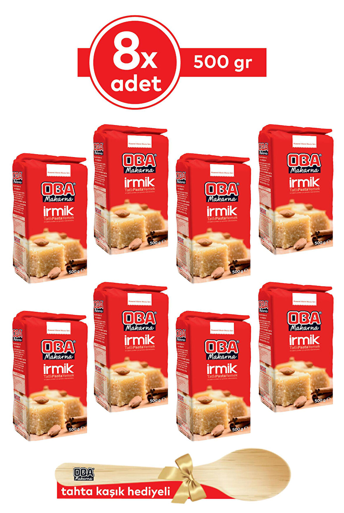 OBA İRMİK 500 GR 8 ADET