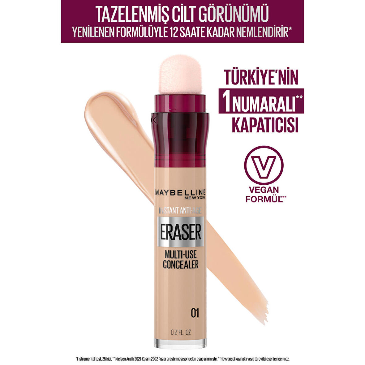 Maybelline New York Instant Anti Age Eraser Kapatıcı - 01 Light