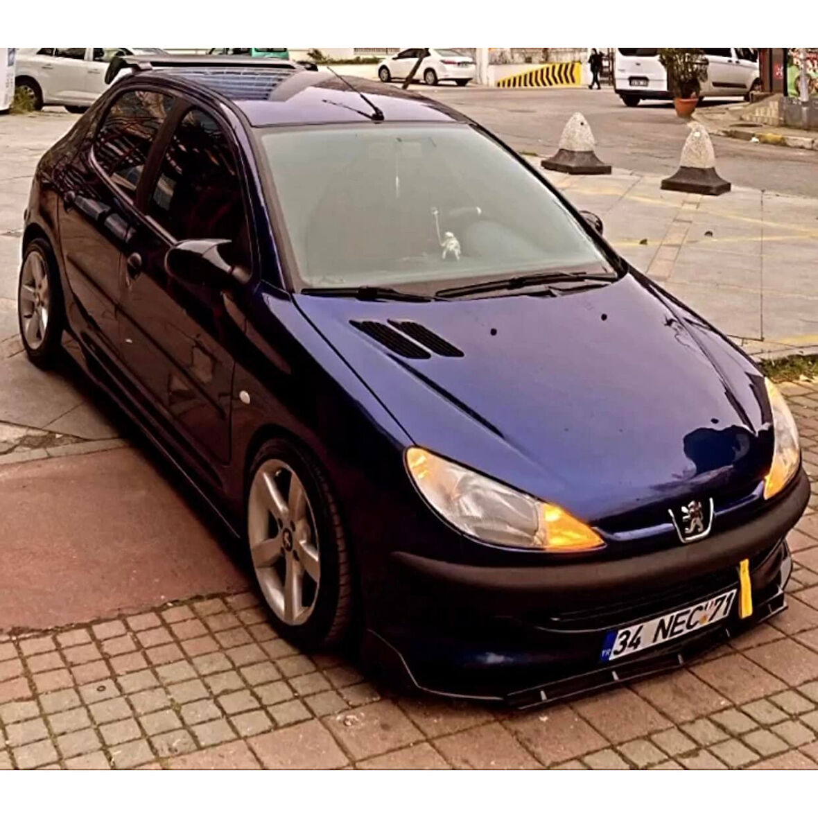 Sts Oto Aksesuar Peugeot 206 1998-2012 Uyumlu Batman Yarasa Ayna Kapağı Piano Black Abs Plastik