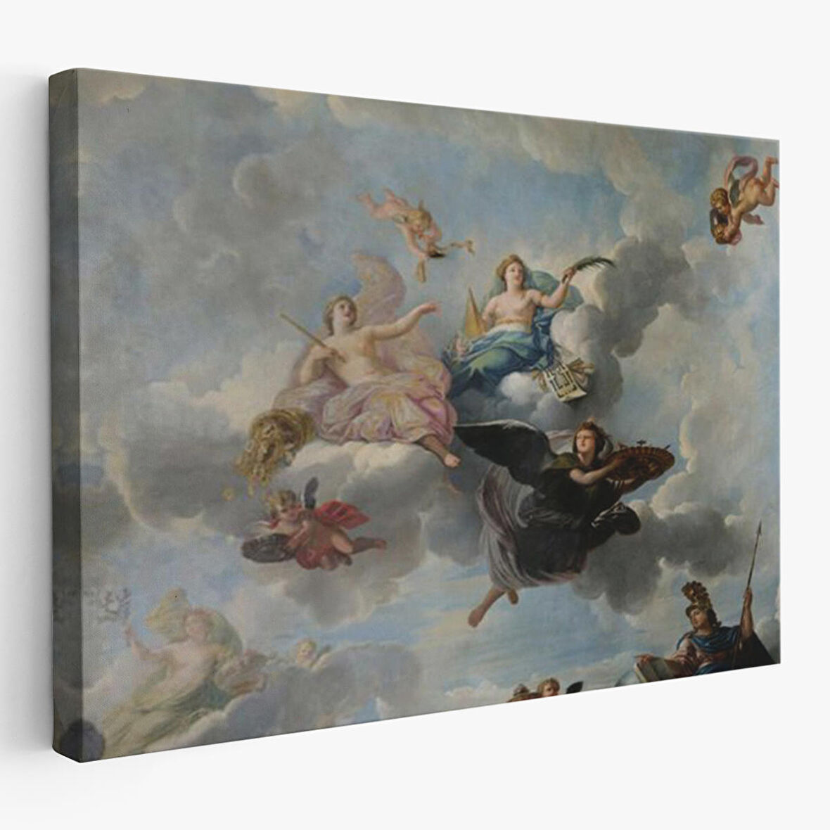 Bulutlaların Üzerindeki Melekler Rönesans Tablosu - Antoine Hoarse Zenith-6582