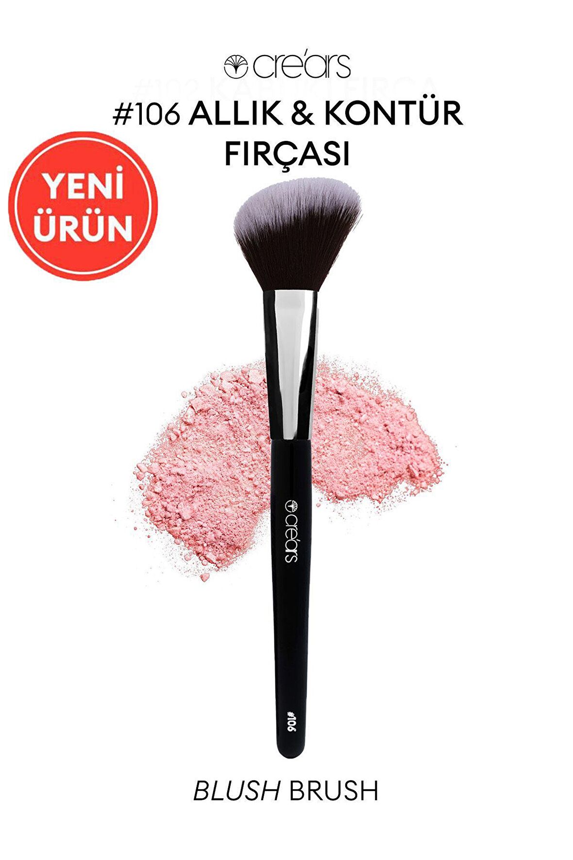 Allık & Kontür Fırçası Cre'Ars Blush Brush #106
