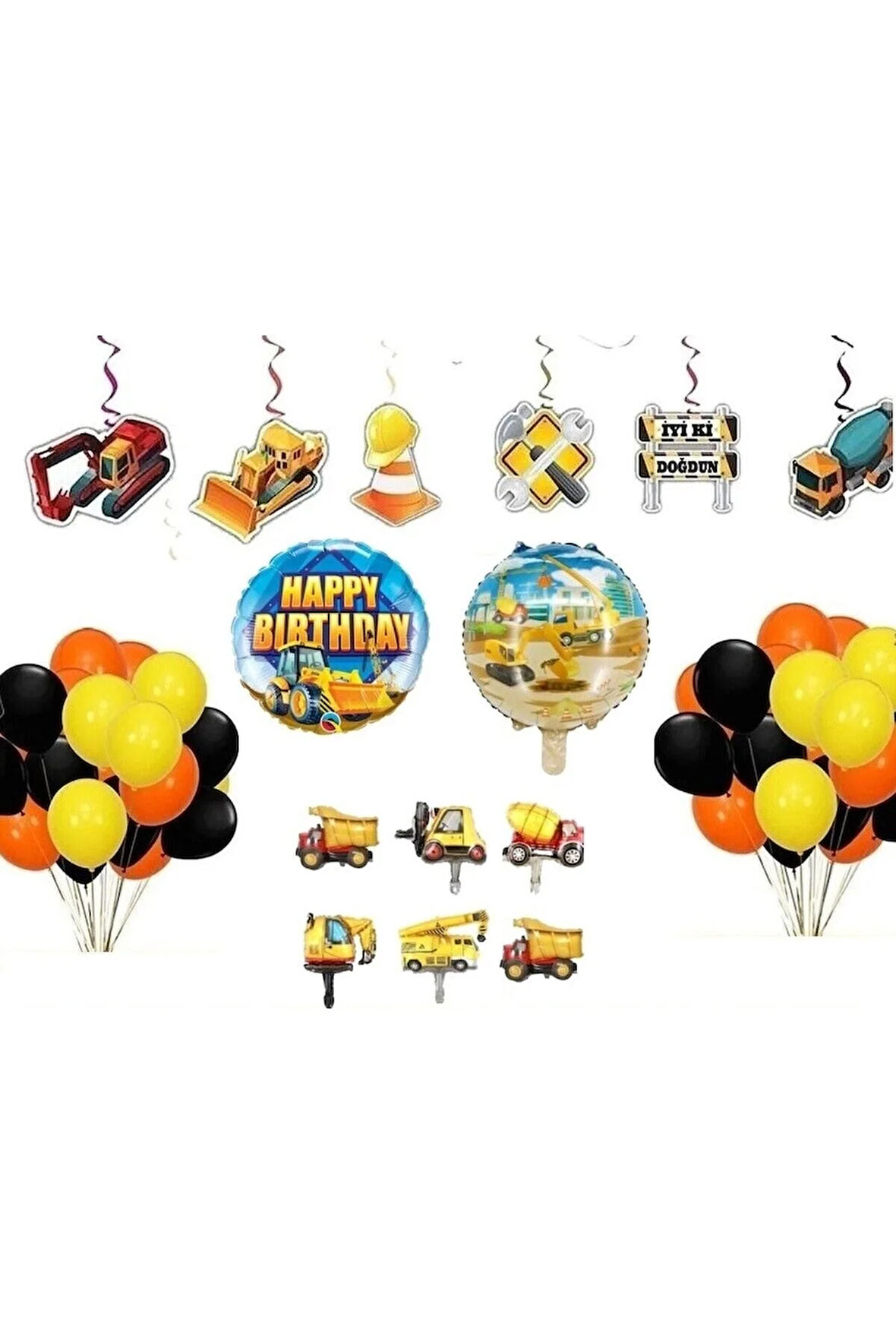 Inşaat Temalı Lüks BALON SET