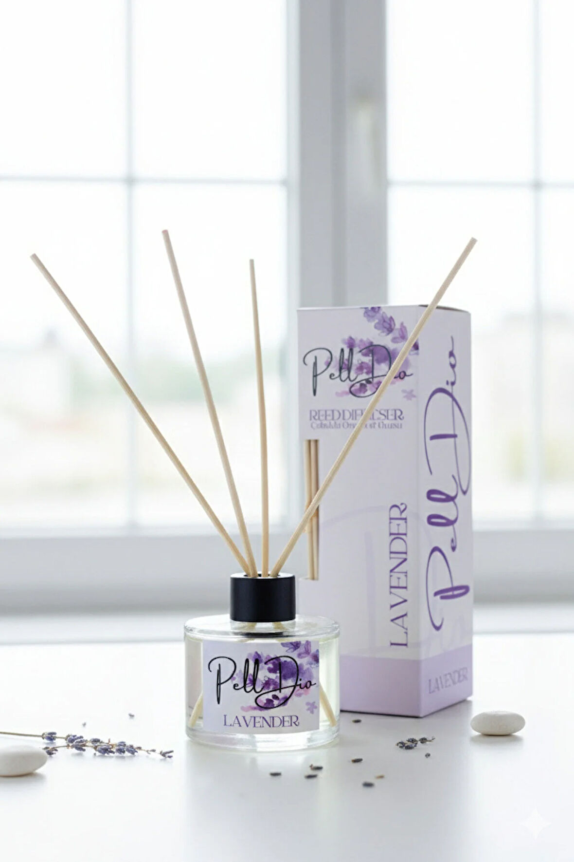 Lavanta Bambu Çubuklu Ortam Ev Oda Salon Koku Kokusu Ve Oda Parfümü 120 ml