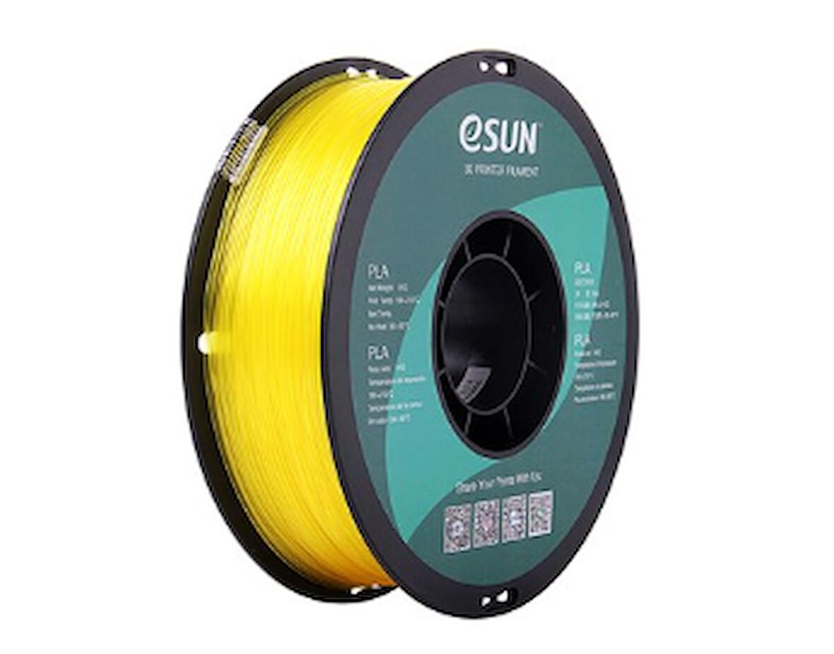 Esun - PLA Filament 1.75 mm Yarı Şeffaf Sarı