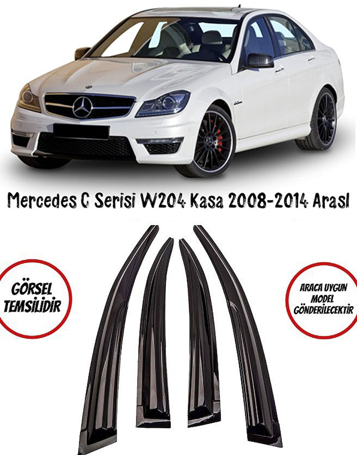 Mercedes C Serisi W204 Kasa 2008-2014 Arası Cam Rüzgarlığı