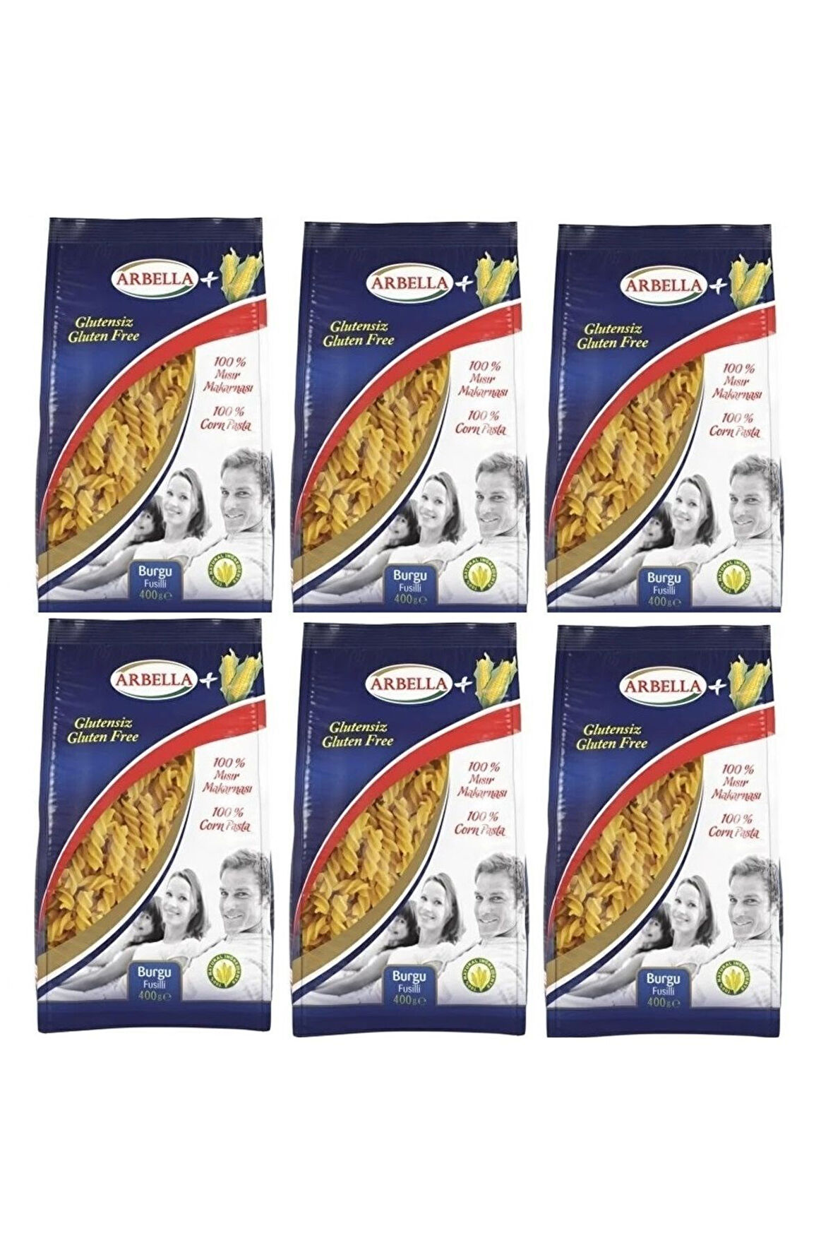 Arbella Glutensiz Burgu Makarna 400 Gr x 6 Adet