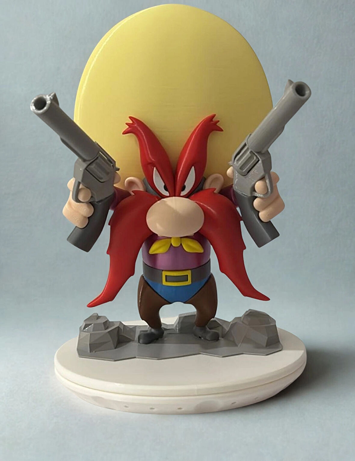 Yosemite Sam  3D Baskılı Figür PLA Loneey Tunes Western Kovboy Koleksiyonu Ev Dekorasyonu