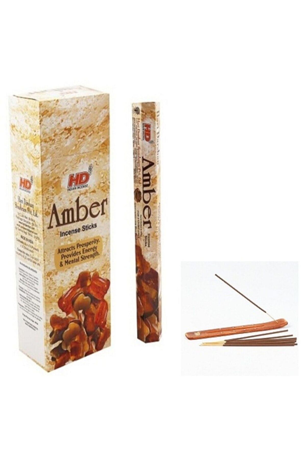 Amber Ağaç Kokusu 120 Adet Çubuk Tütsü 1 Adet Kayık Tütsülük Hediye