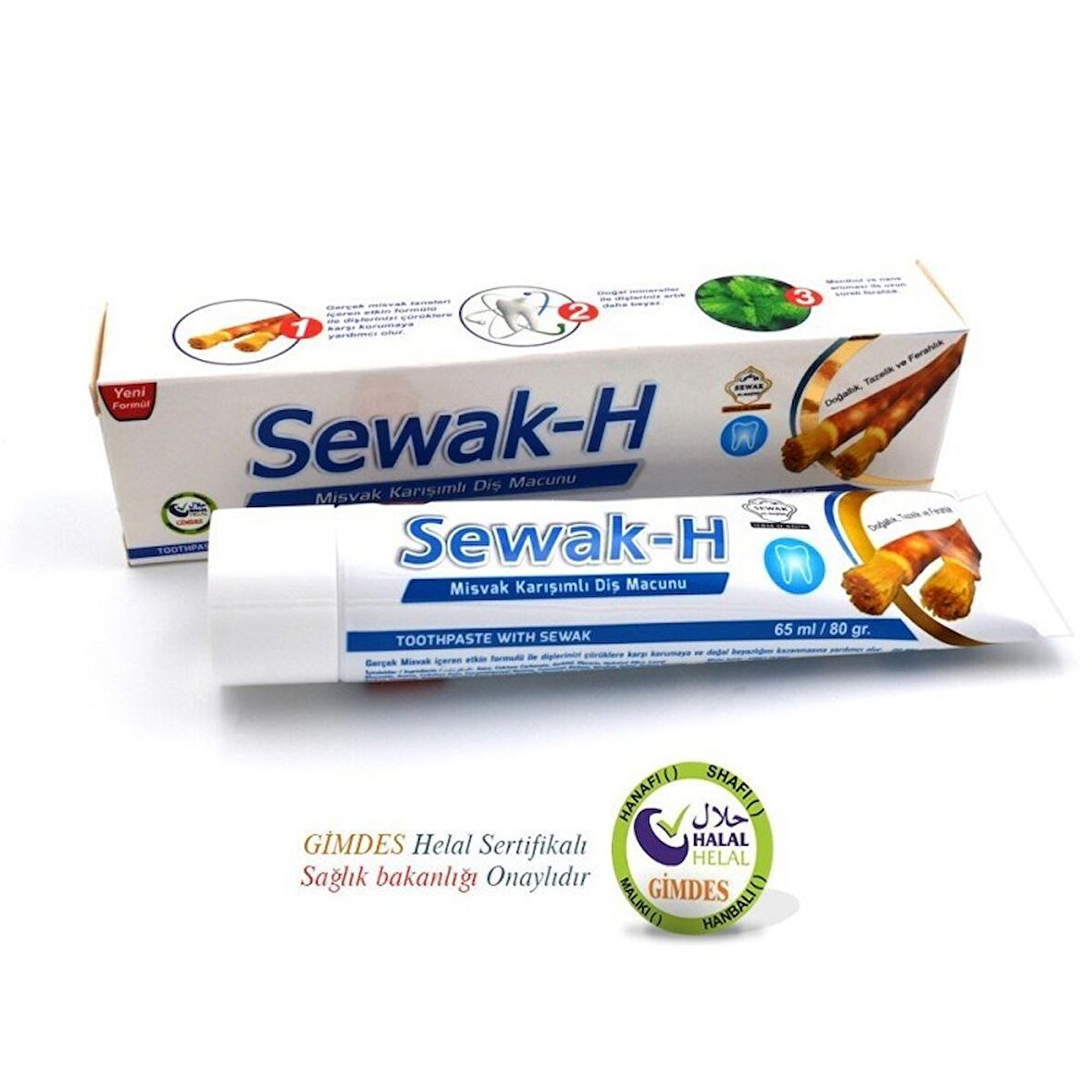 Sewak-H Misvak Özlü Diş Macunu 80 GRAM