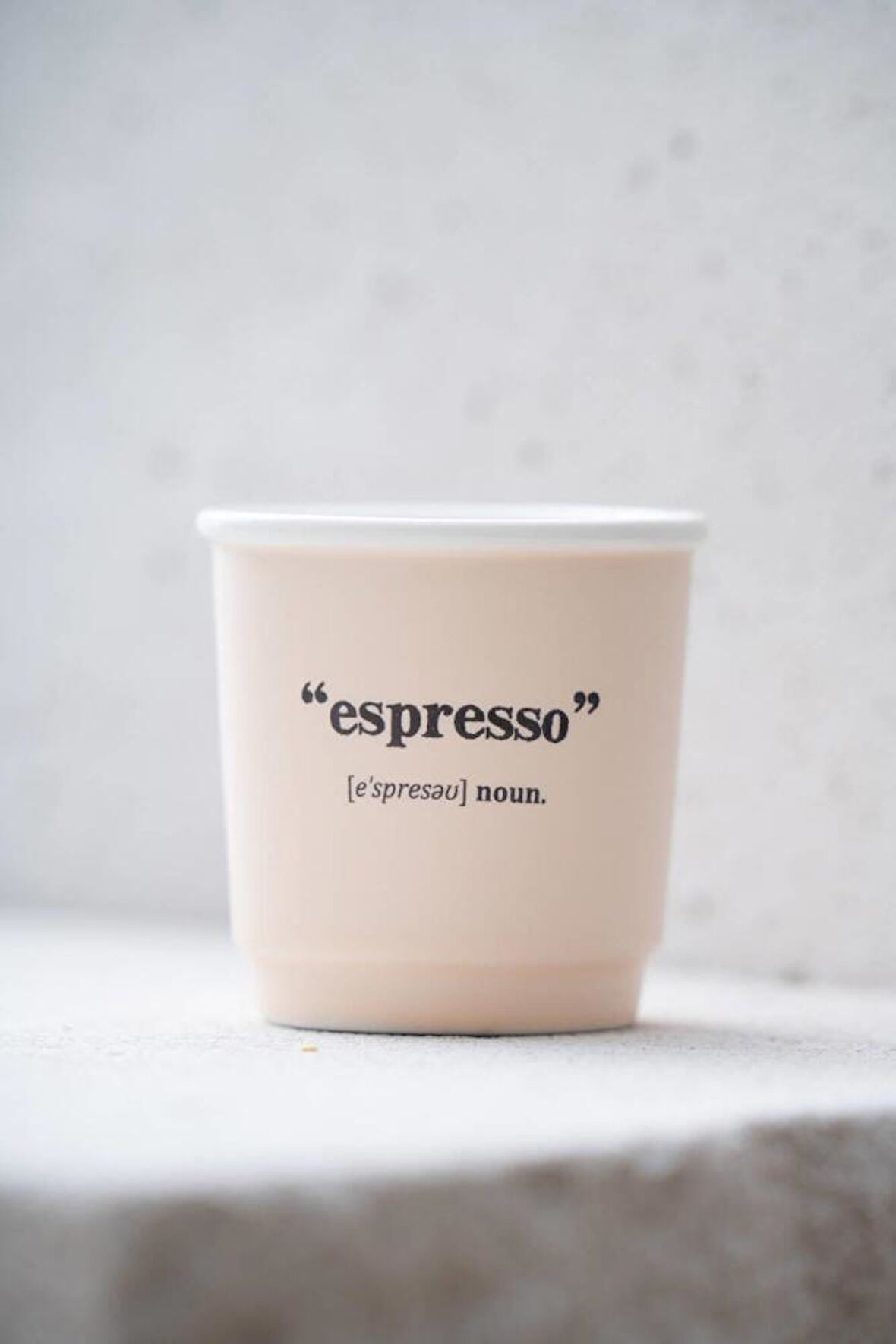 Acar Blush Espresso Fincanı Krem 90ml