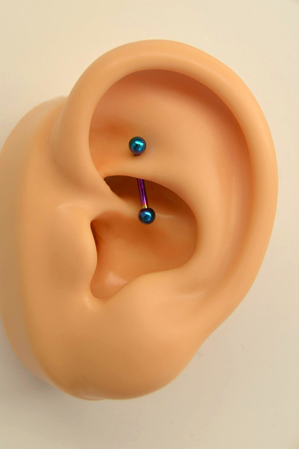 Düz Çelik Rook Piercing Daith Helix Kaş Göbek Lob Uyumlu Piercing