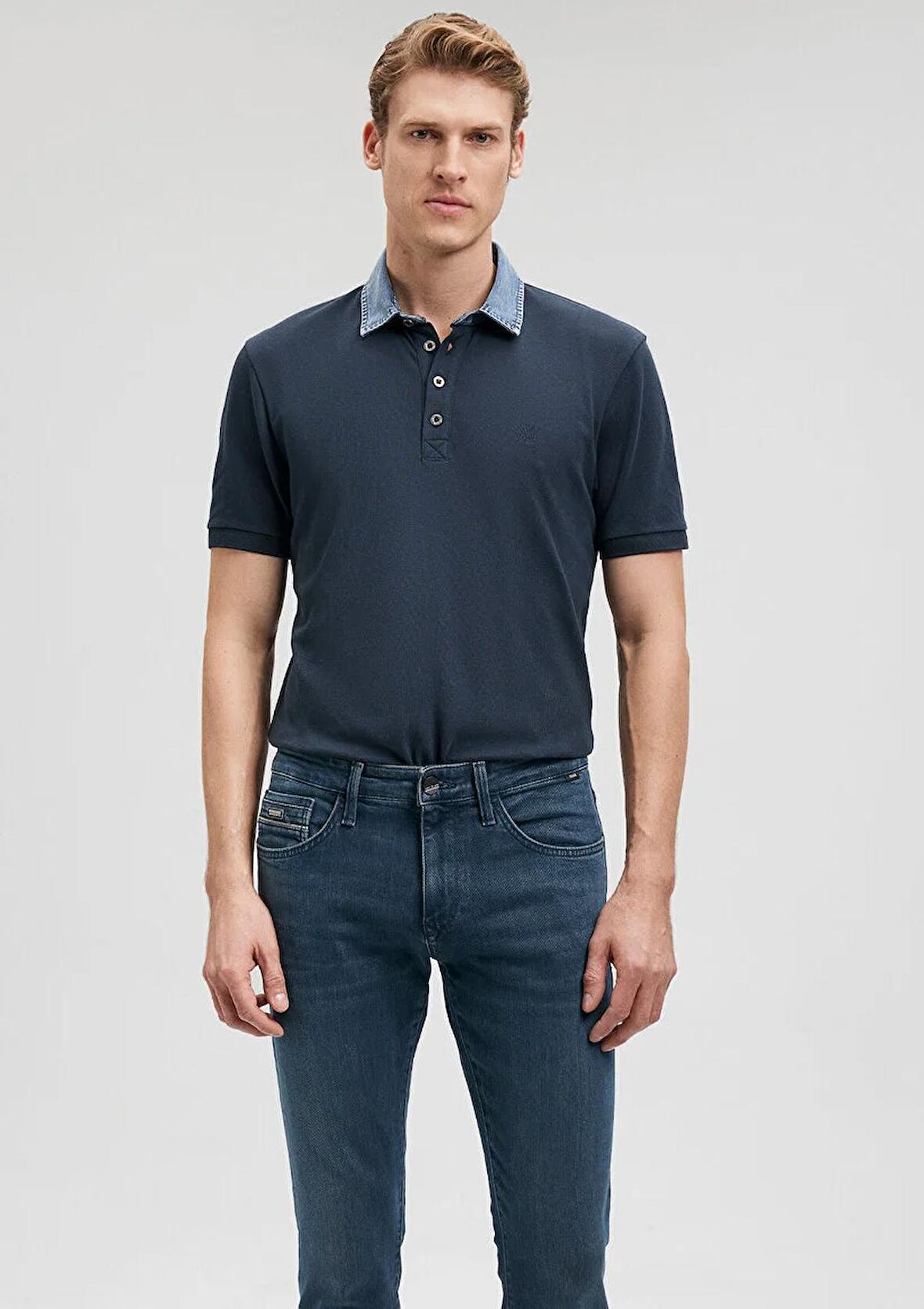 Mavi Erkek Polo T-Shirt M062685-28417 Gece Lacivert