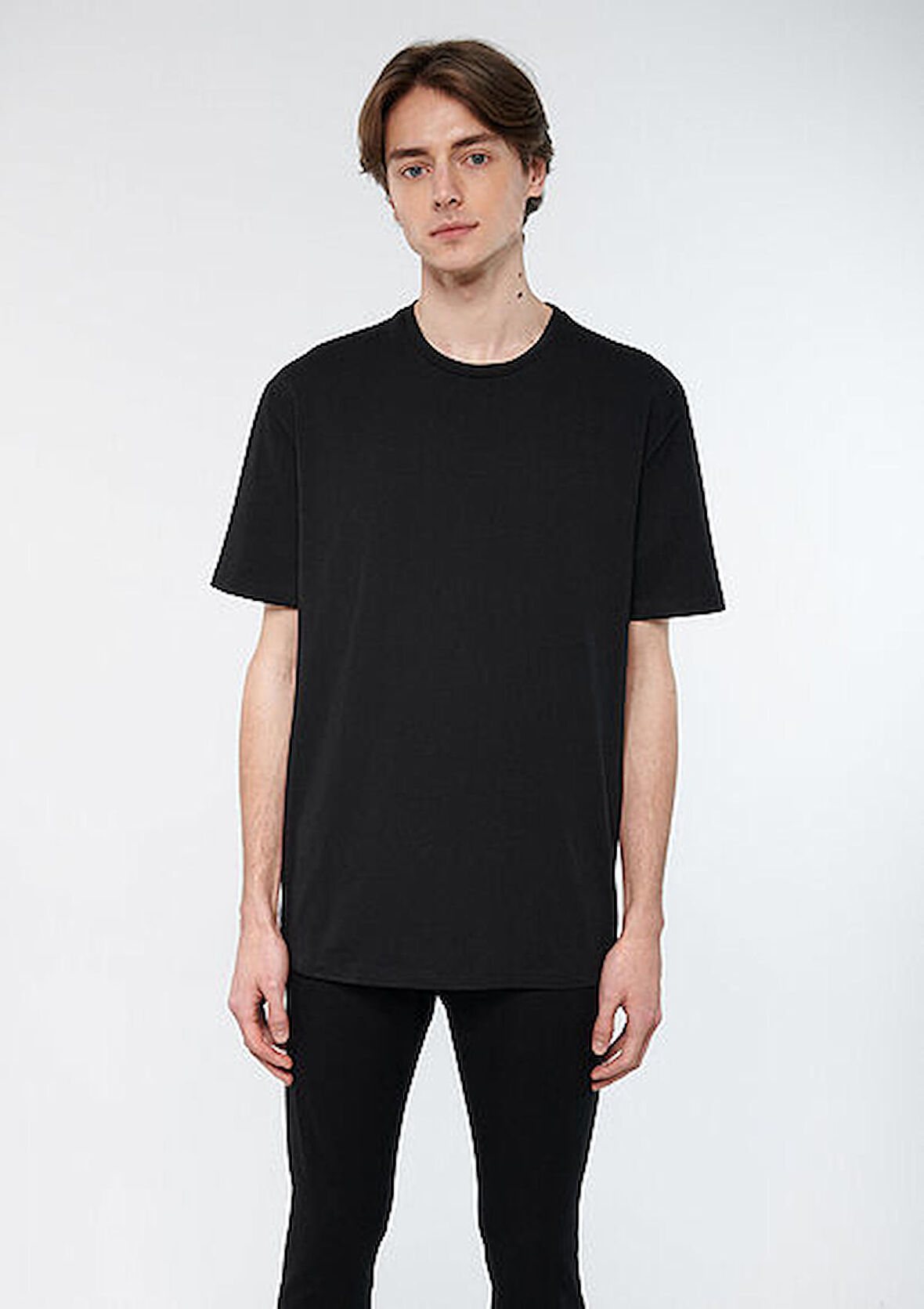 Mavi Erkek Bisiklet Yaka T-Shirt M0610136-900 Siyah