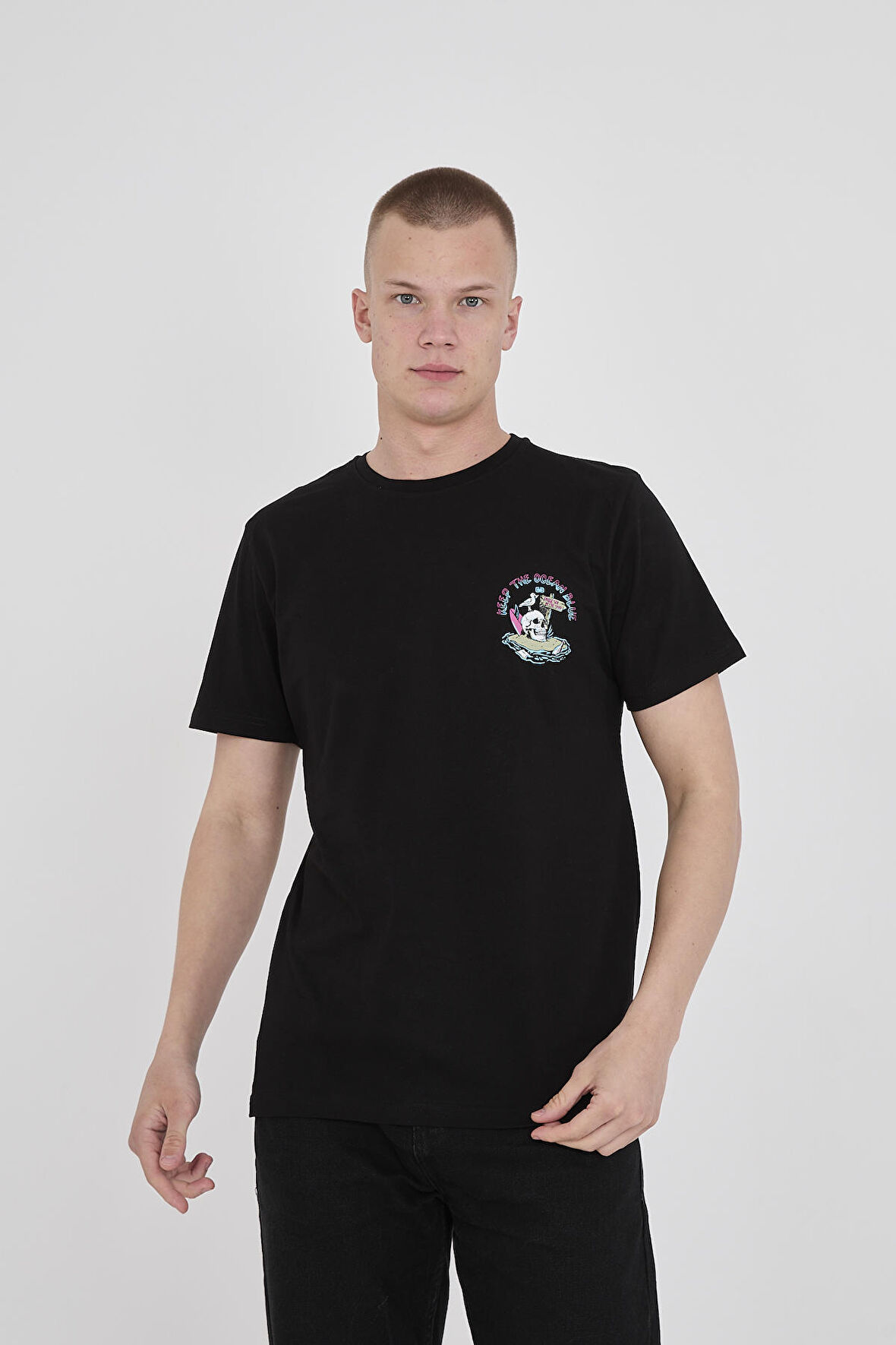 Paul&More Skull Erkek T Shirt SİYAH