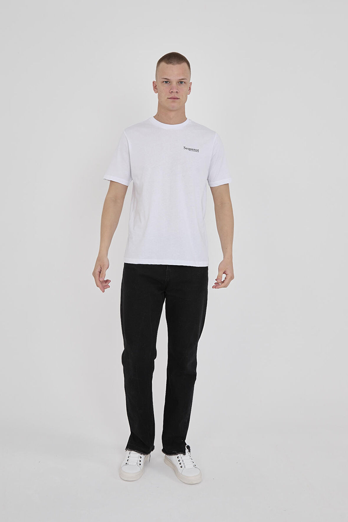 Sequence Erkek T-shirt BEYAZ