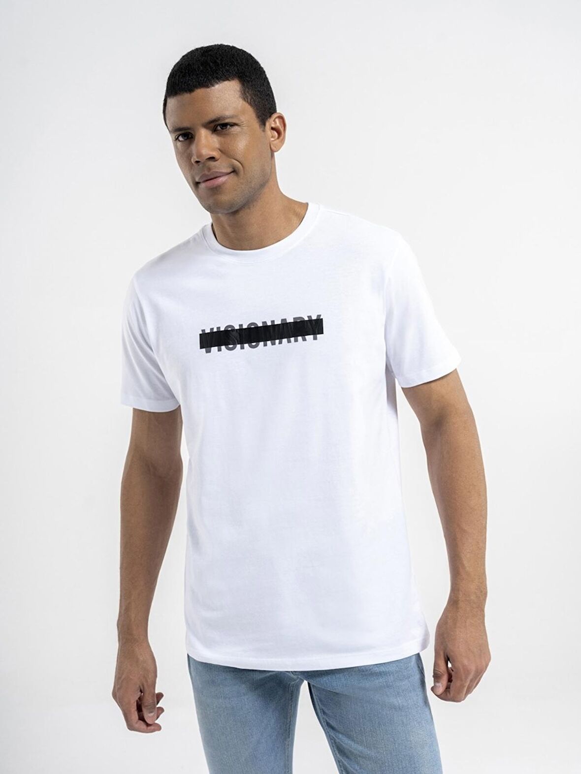 Loft Erkek T-shirt LF2035464 WHITE
