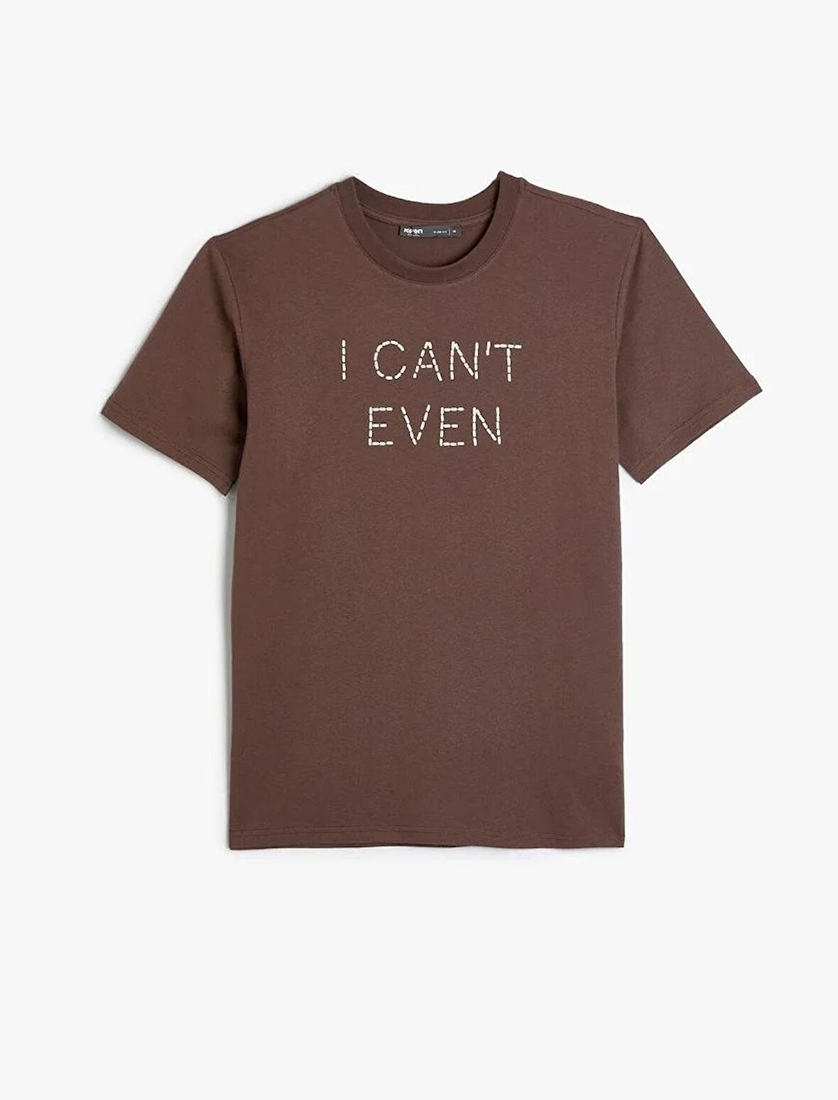 Koton ERKEK T-shirt 4SAM10227HK KAHVERENGİ
