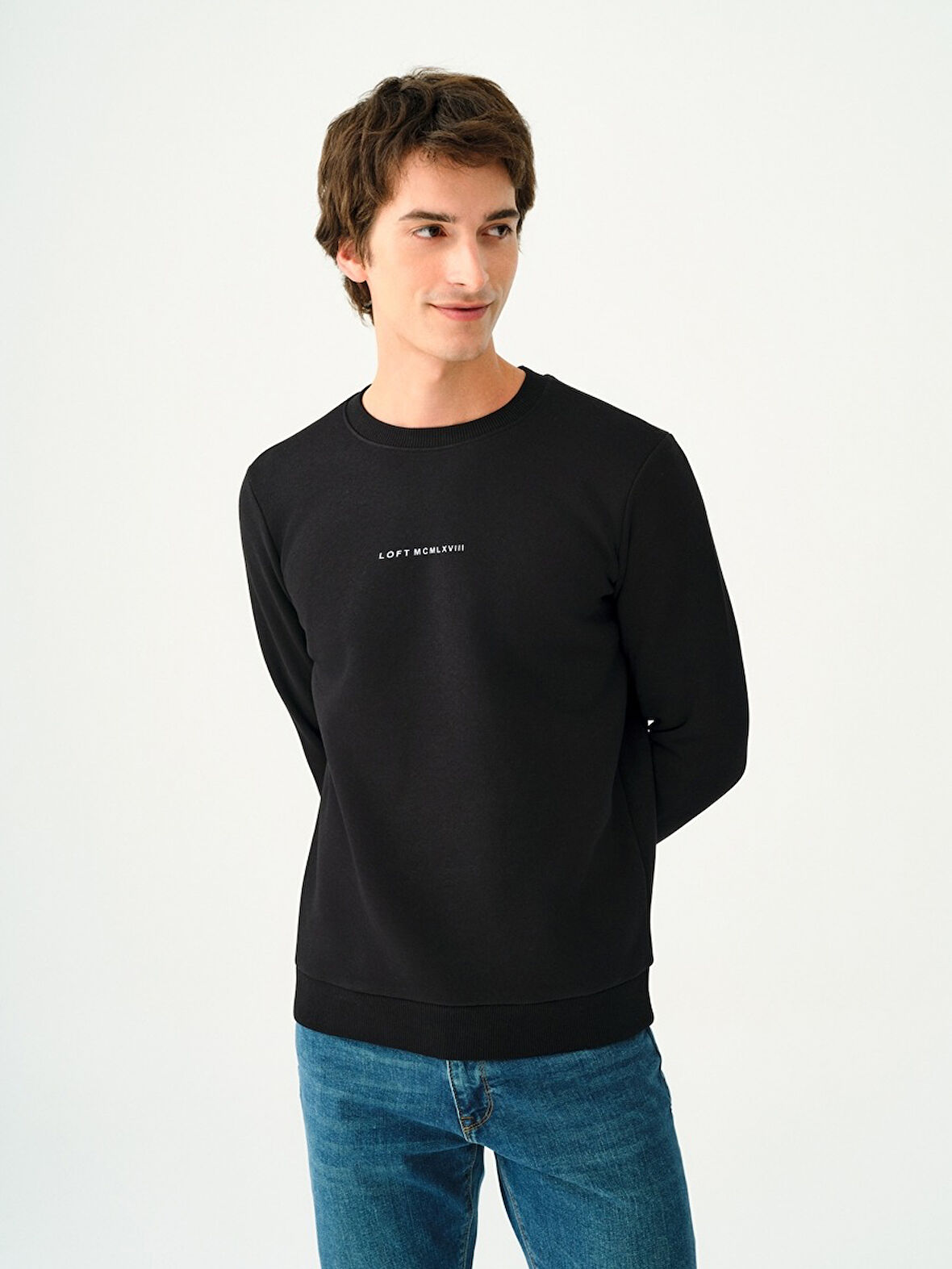 Loft Erkek Sweat LF2034268 BLACK