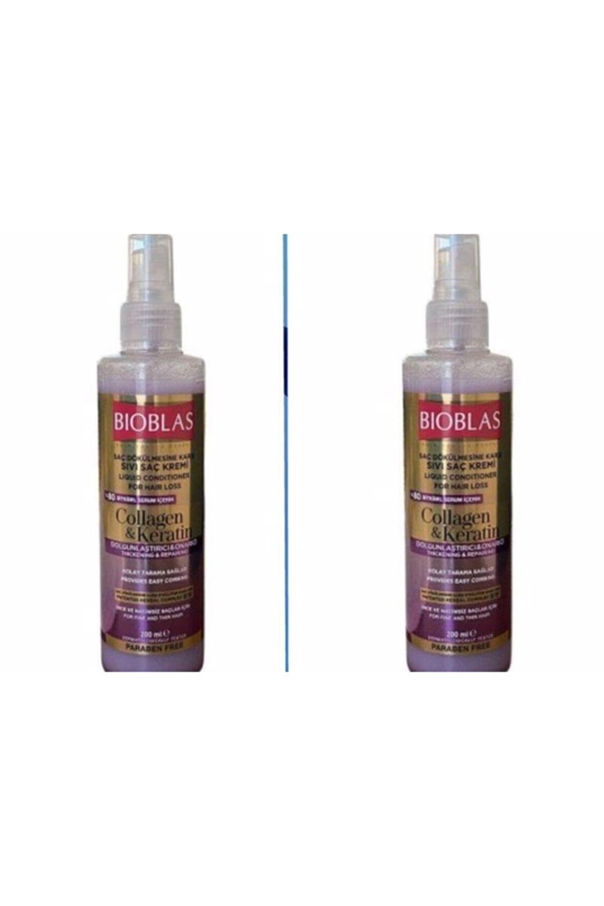 Sıvı Saç Kremi 200 Ml Kolajen & Keratin (2 Adet)