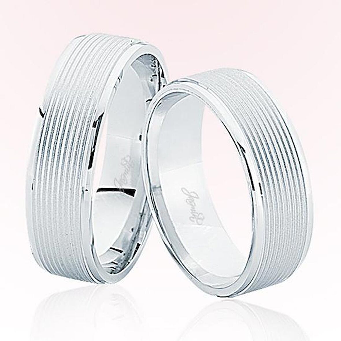 Harem Altın Beyaz Altın Alyans 6602