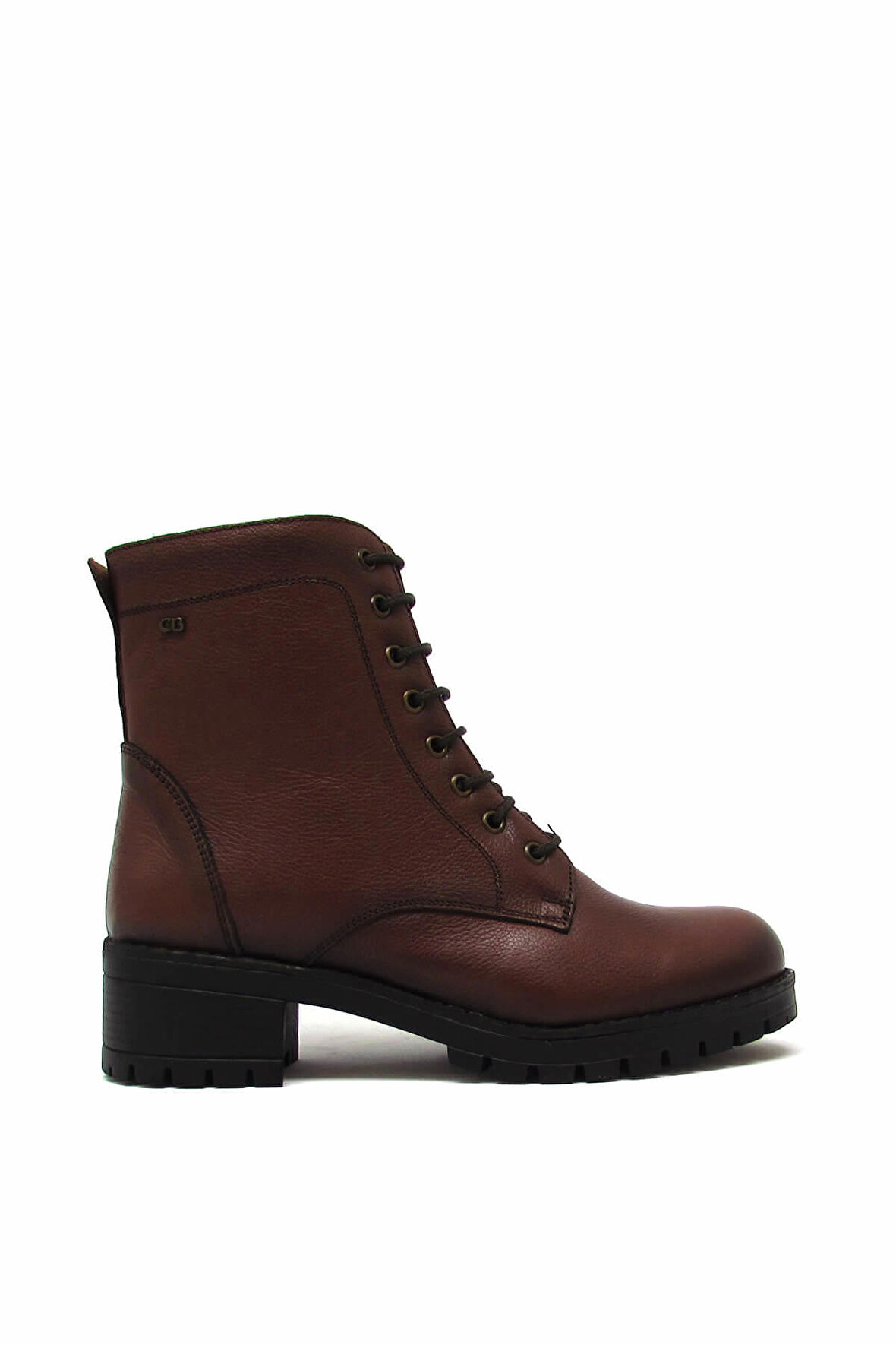 CASTLE BLACK CB2680 TABA CİLT KADIN POSTAL BOT