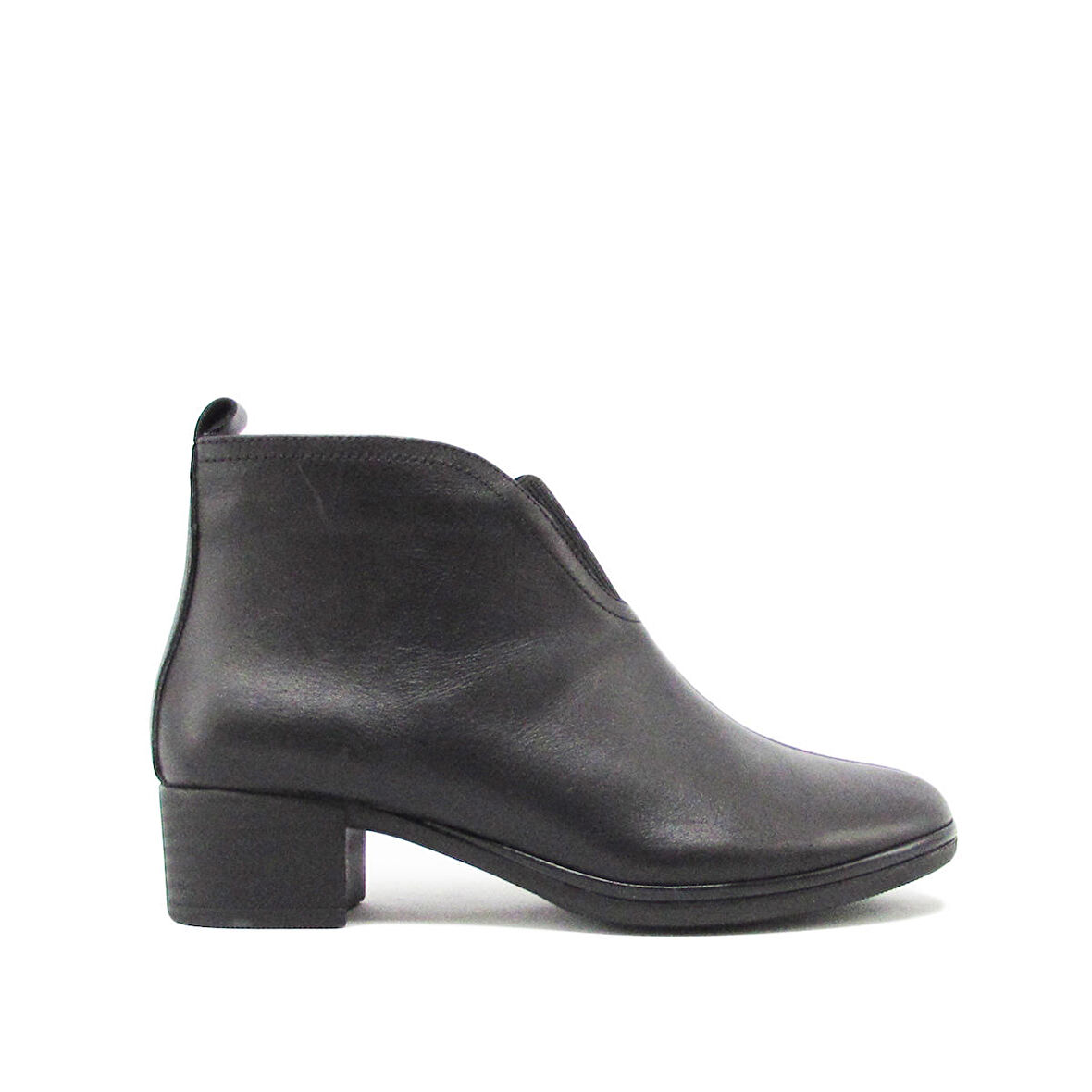 BEETY AKYN-102.9115 SİYAH KADIN STREÇ DETAYLI TÜM YÜZ YARIM BOT