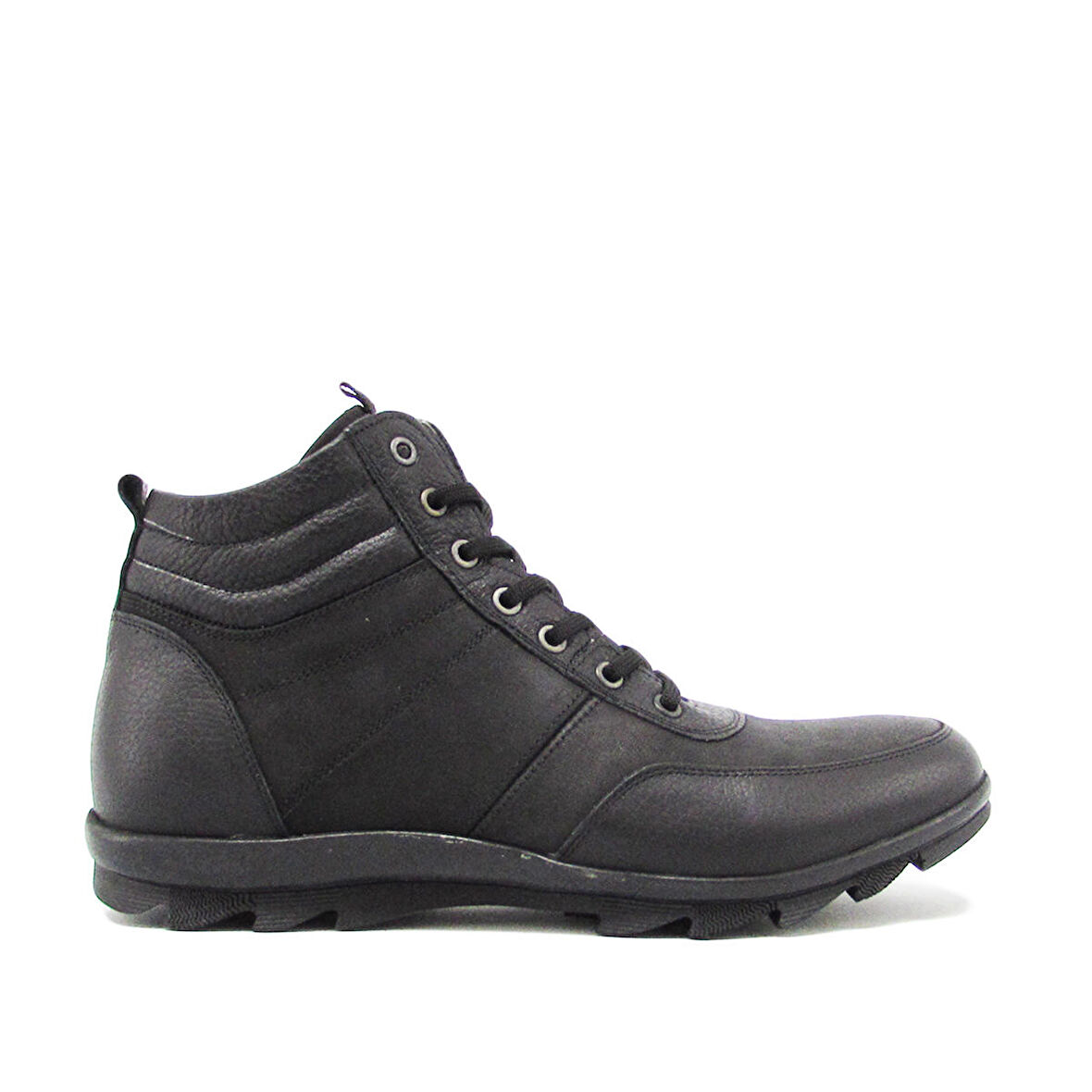 FOSCO FSC-2500 SİYAH ERKEK BAĞLI YARIM BOT
