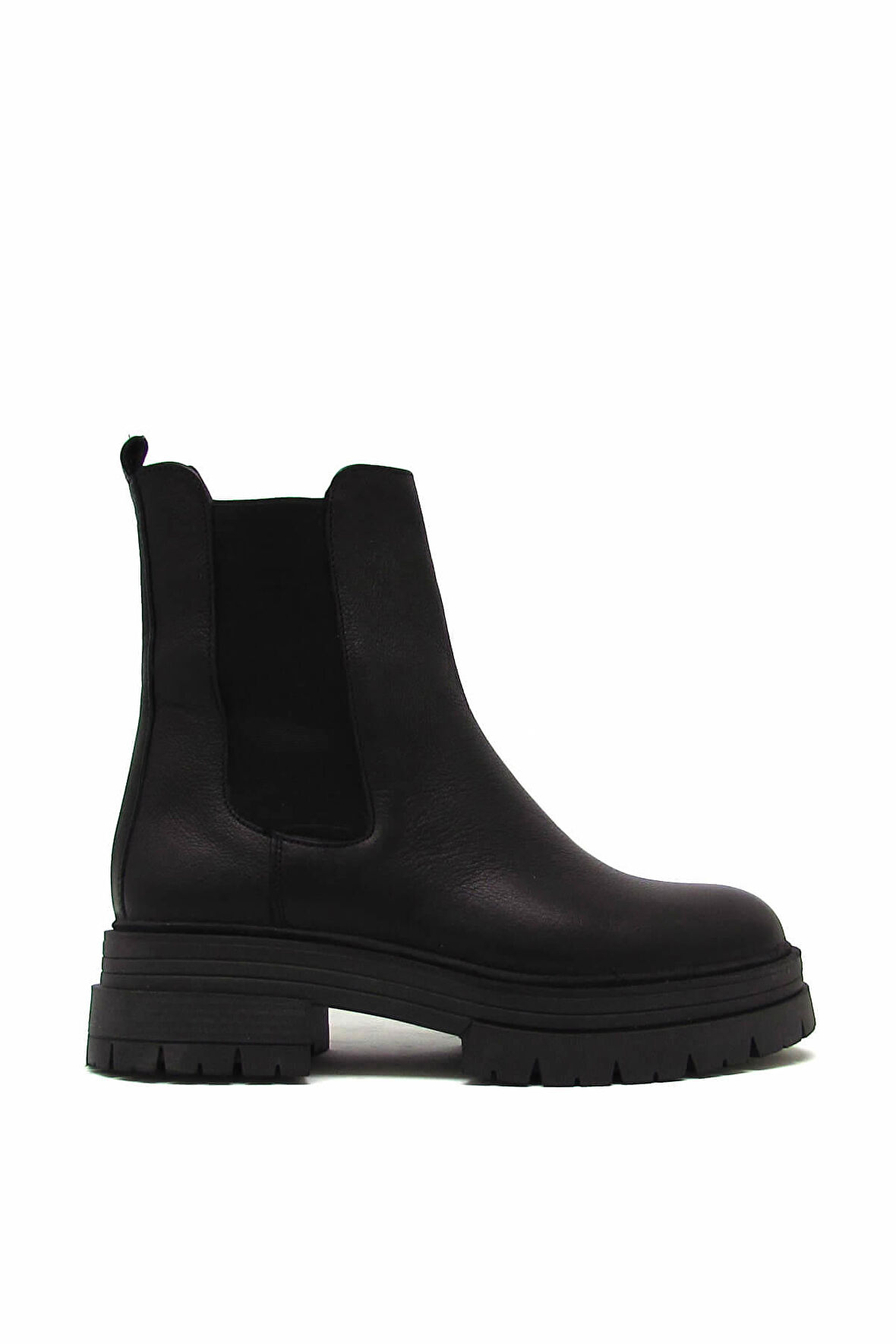 CASTLE BLACK CB26253-1 SİYAH KADIN STREÇ DETAYLI TÜM YÜZ BOT