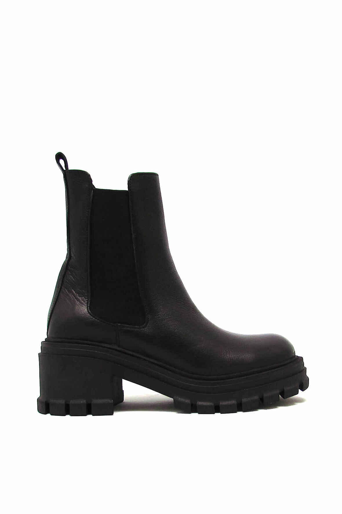 CASTLE BLACK CB52672-1 SİYAH KADIN TÜM YÜZ YARIM BOT