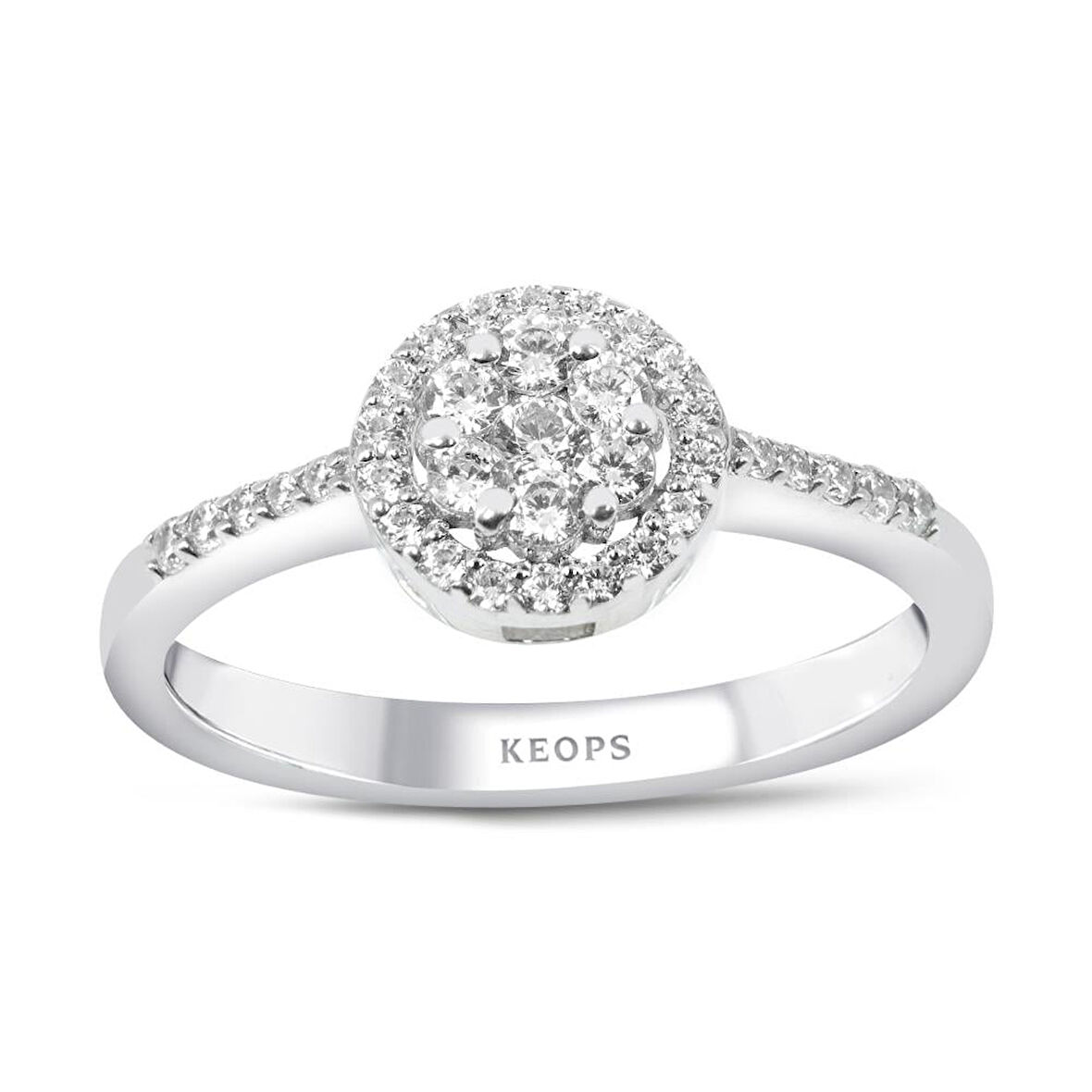 1 Karat Görünümlü Coronet Yüzük 