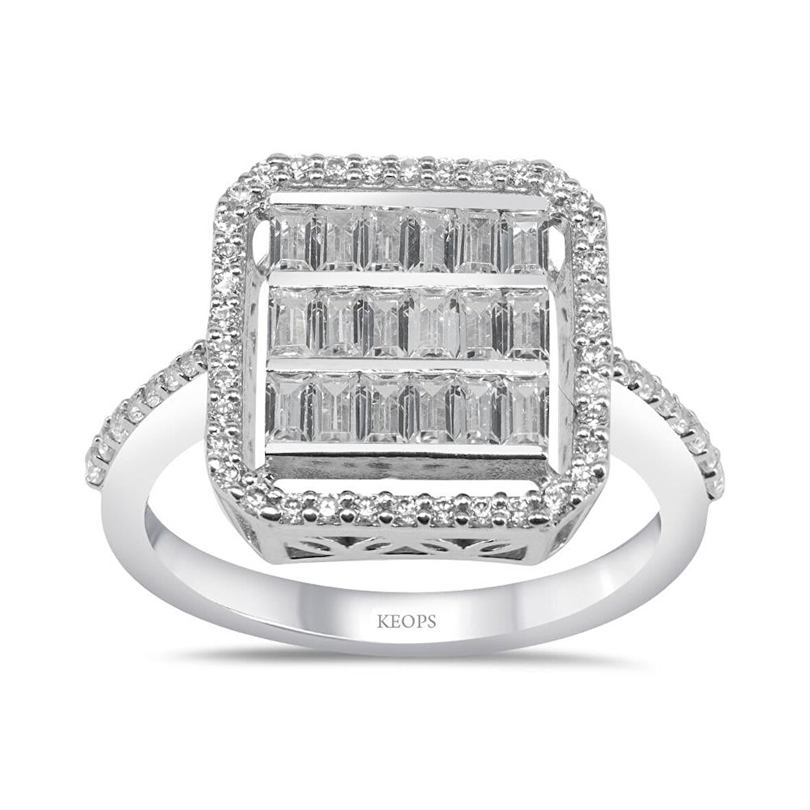 0.71 Karat Pırlanta Hemera Baget Yüzük