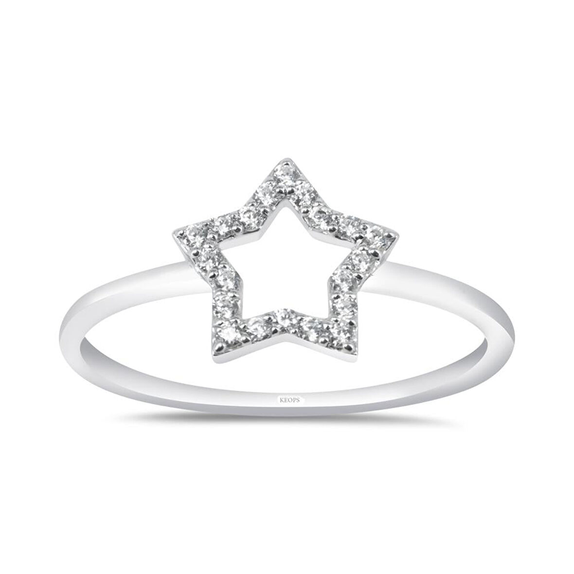 0.15 Karat Pırlanta Yıldız Yüzük