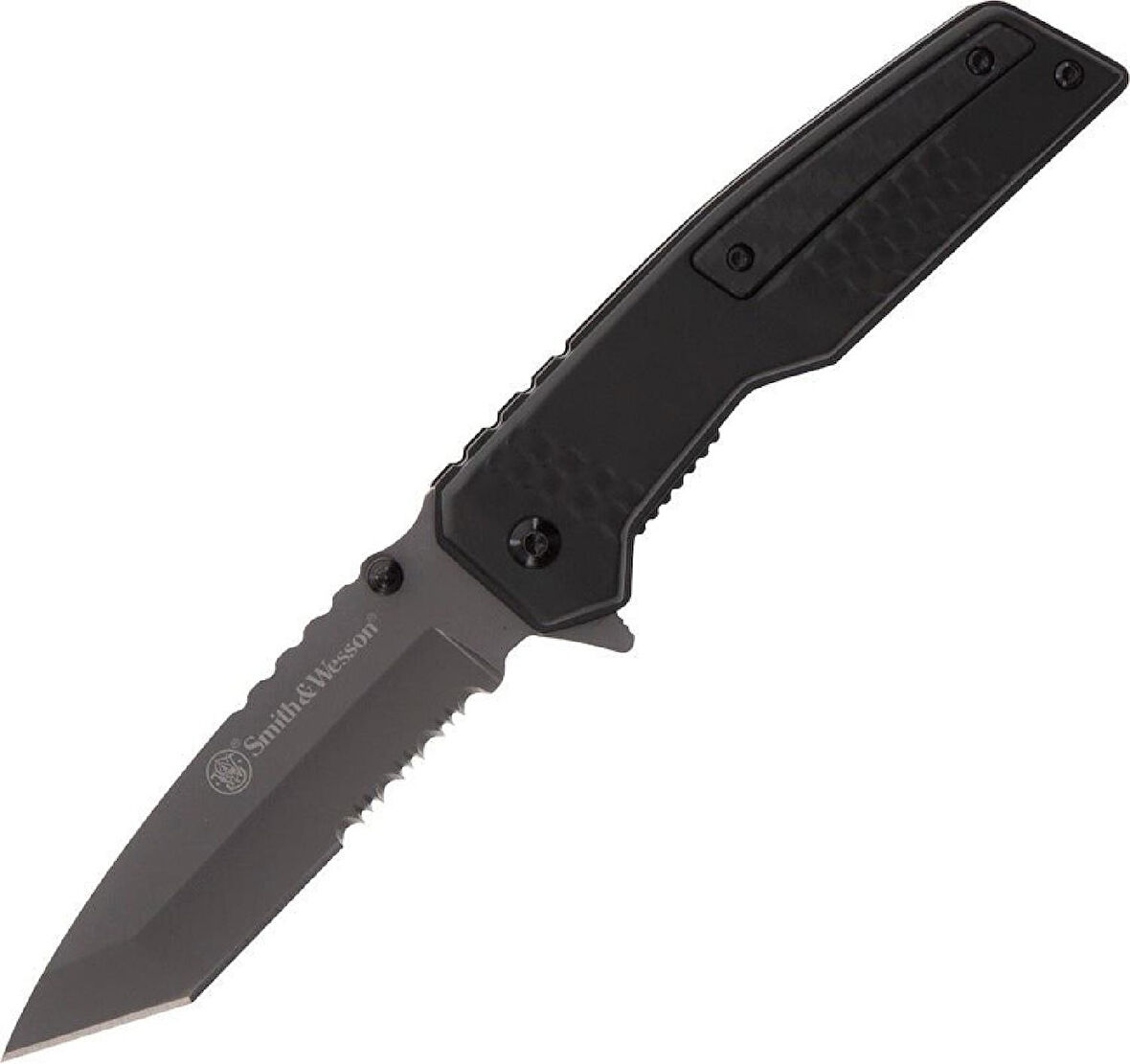 Smith & Wesson® Special Ops Linerlock A/O Black CF Katlanır Cep Çakısı