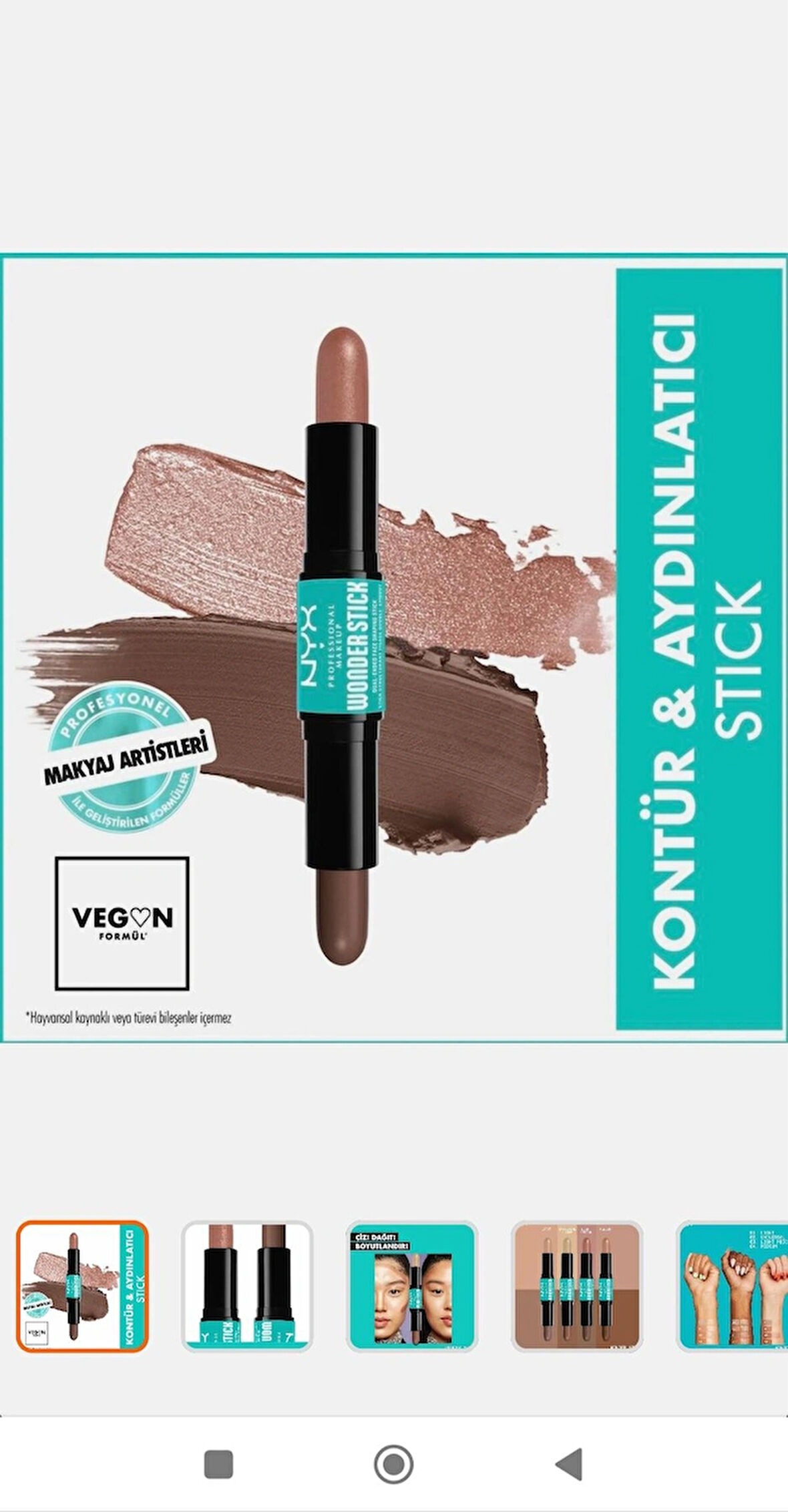  Nyx Professional Makeup Wonder Stick Çift Taraflı Krem Kontür & Aydınlatıcı Stick - Light Medium NYX Professional Makeup Wonder Stick Çift Taraflı Krem Kontür & Aydınlatıcı Stick - Light Medium 
