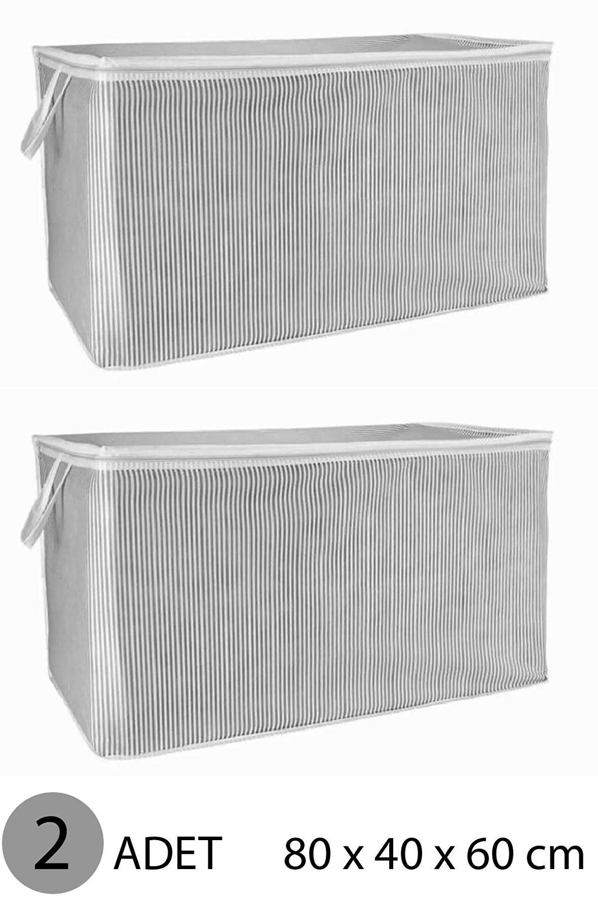 YORGAN HURCU MEGA HURÇ 80x60x40 cm GRİ - 2 ADET