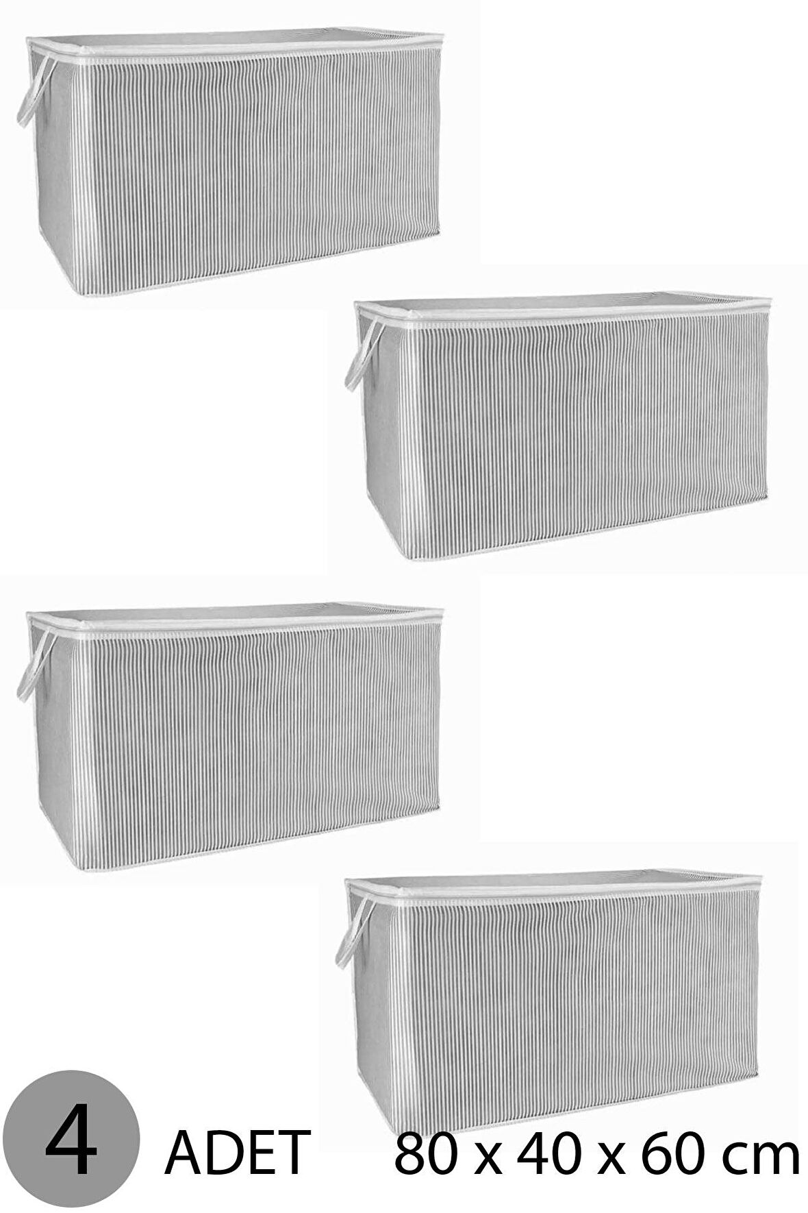 YORGAN HURCU MEGA HURÇ 80x60x40 cm GRİ - 4 ADET