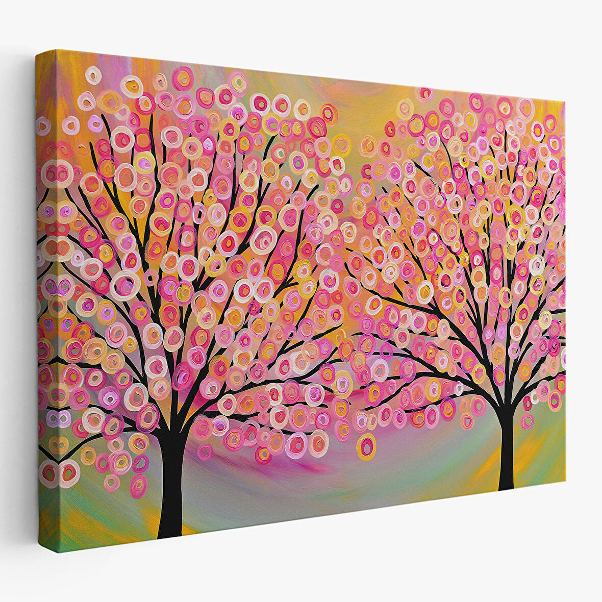 Sürreal Ağaçtaki Renkler Senfonisi Tablosu-6629