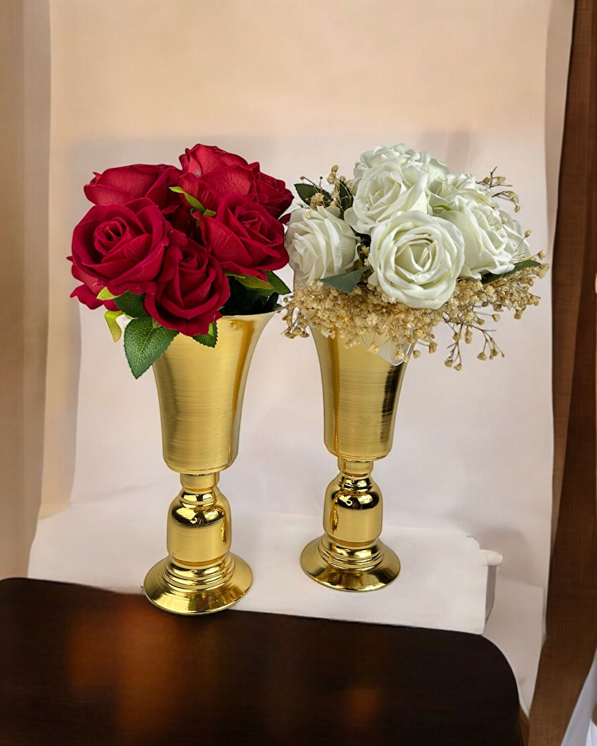 Galassia Gold Çiçekli Vazo