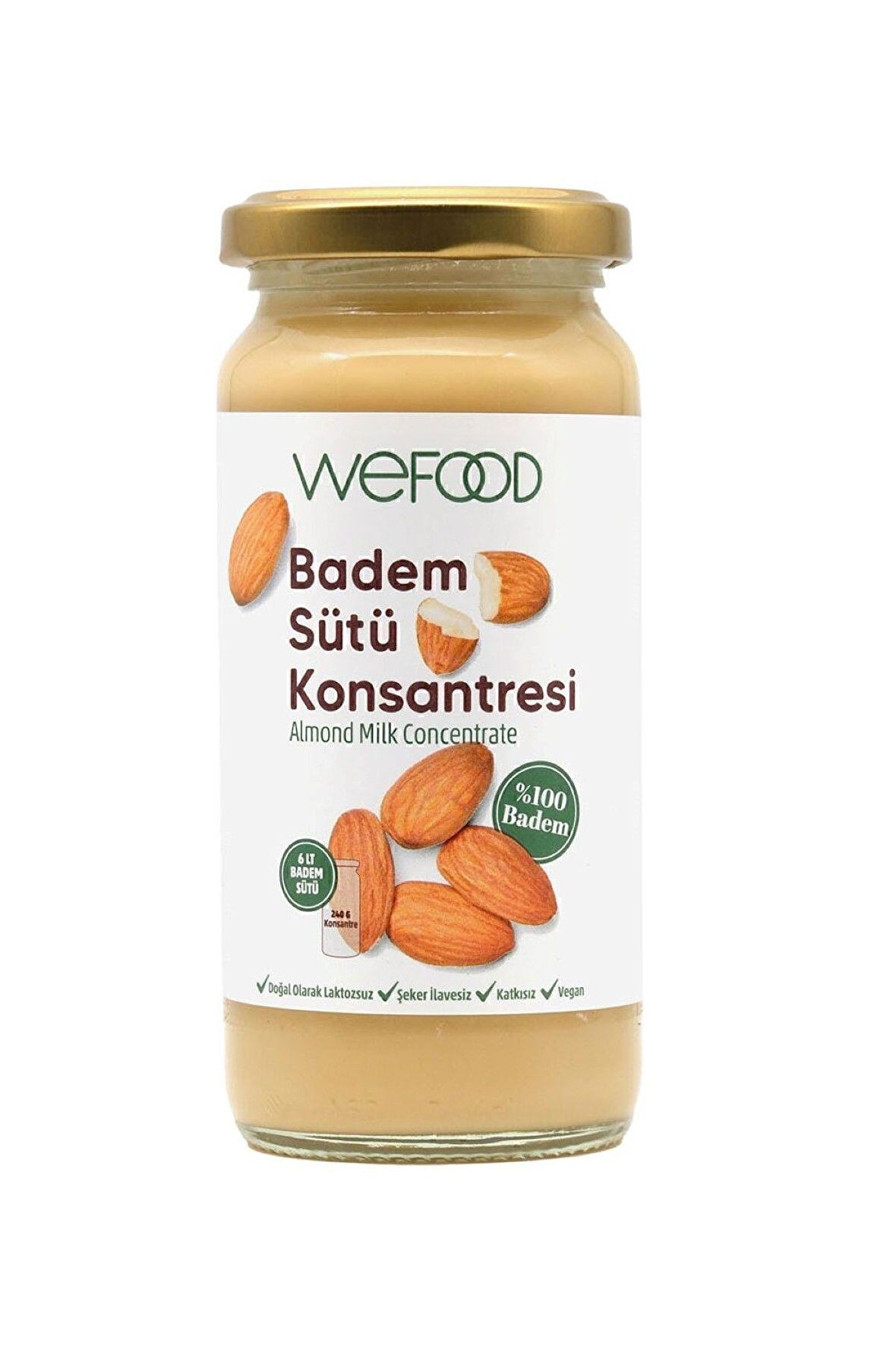 Wefood Badem Sütü Konsantresi (%100 Badem) 240 gr