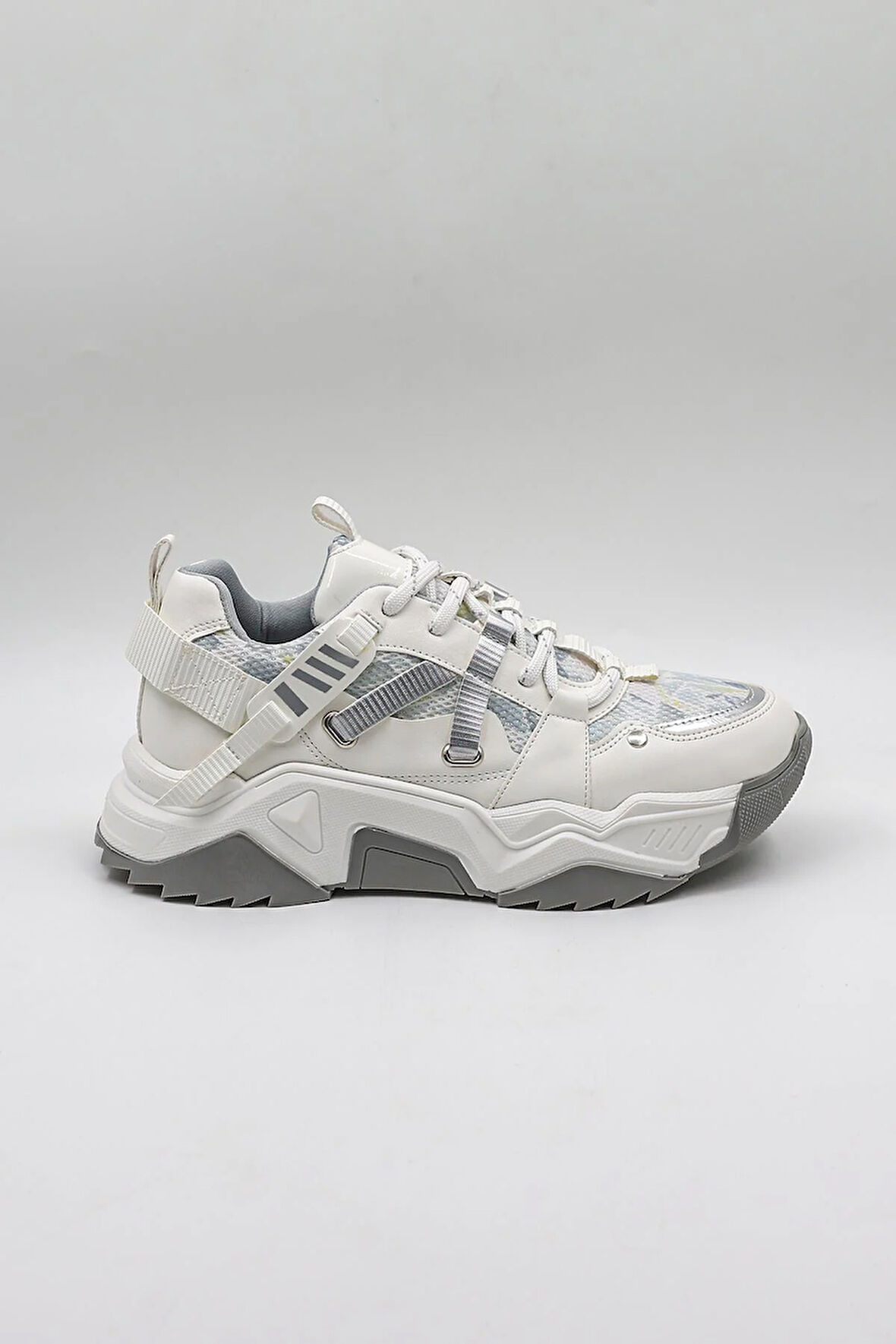 Kriste Bell Sneaker Beyaz Baskılı Kadın Spor Ayakkabı KB65160 Beyaz