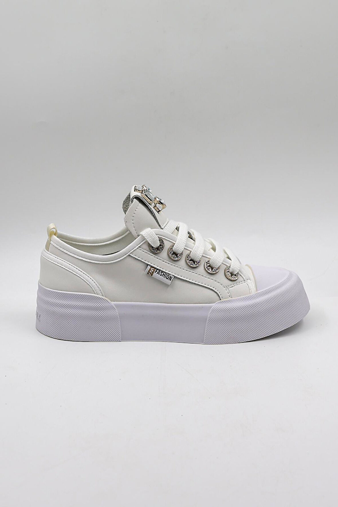 Kriste Bell Kadın Taşlı Sneakers KB0014 Beyaz