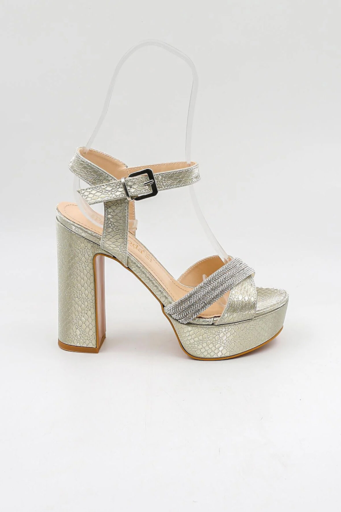 Park Moda Kadın Topuklu Ayakkabı PM08 Altın