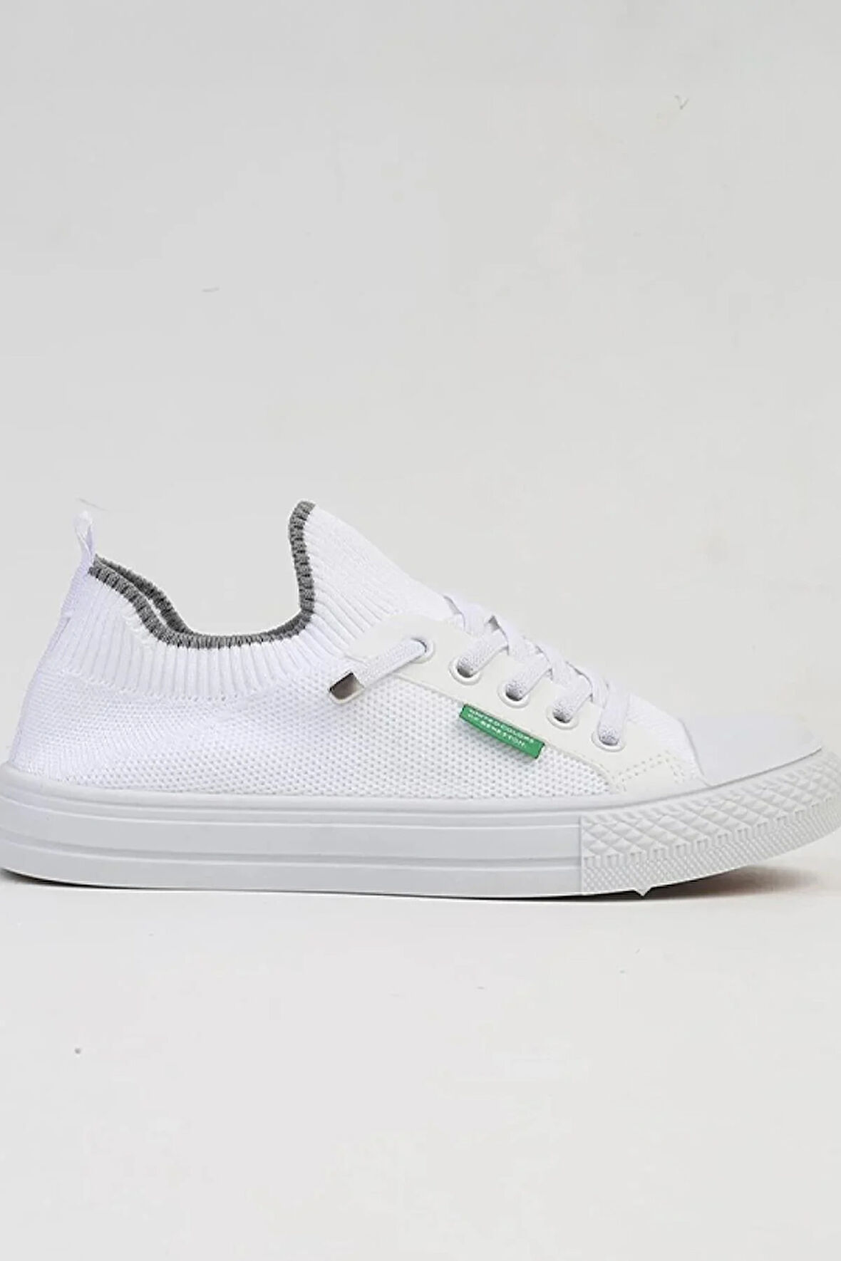 United Colors of Benetton Tamamı Triko Özel Seri Kadın Günlük Ayakkabı BNT10233 Beyaz