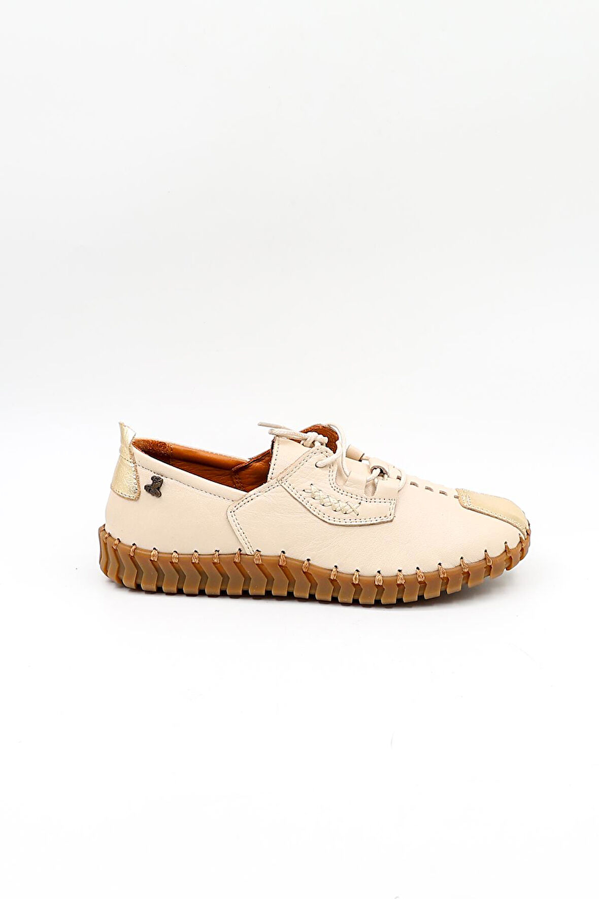 Venüs Kadın Hakiki Deri Günlük Ayakkabı VN10724Y Bej