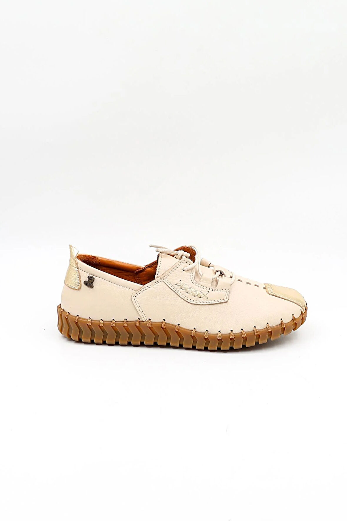 Venüs Kadın Hakiki Deri Günlük Ayakkabı VN10724Y Bej